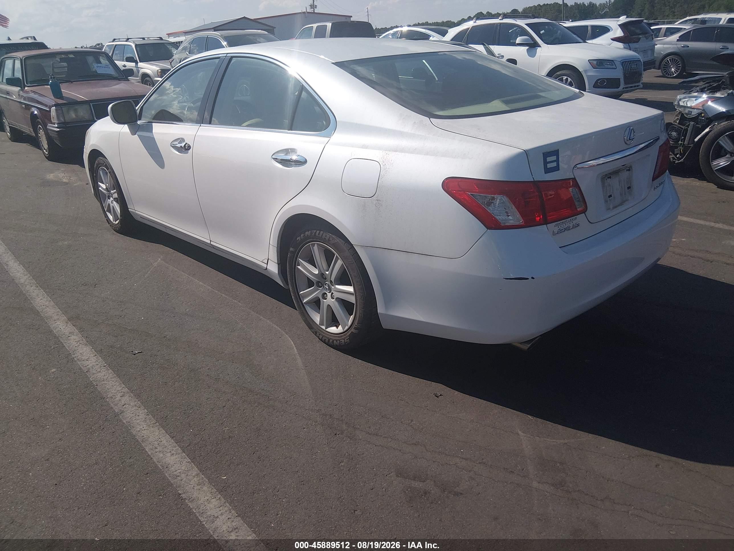 2007 Lexus Es 350 White vin: JTHBJ46G472067845
