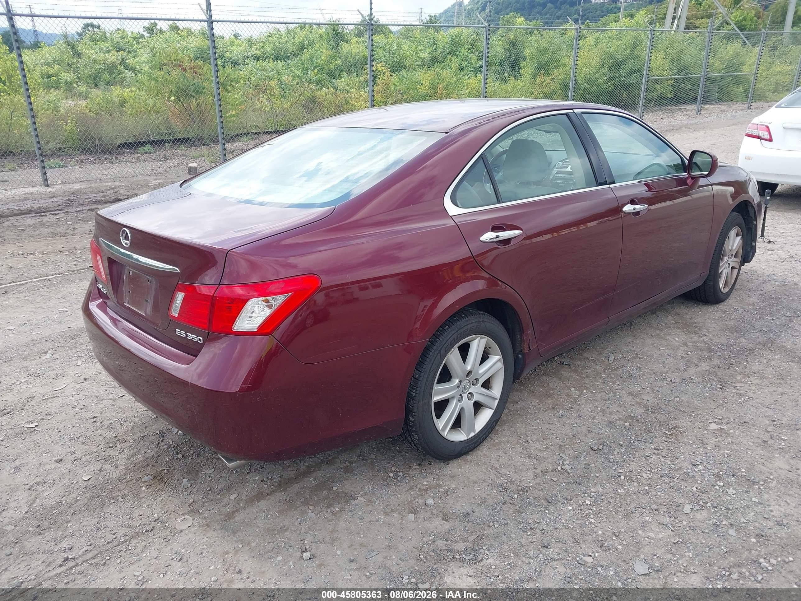 2007 Lexus Es 350   Красный vin: JTHBJ46G472067991