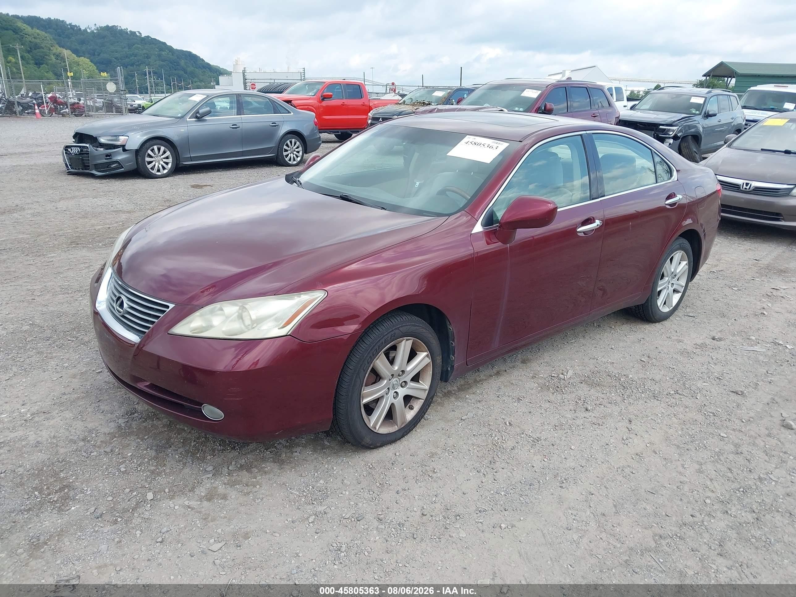 2007 Lexus Es 350   Красный vin: JTHBJ46G472067991
