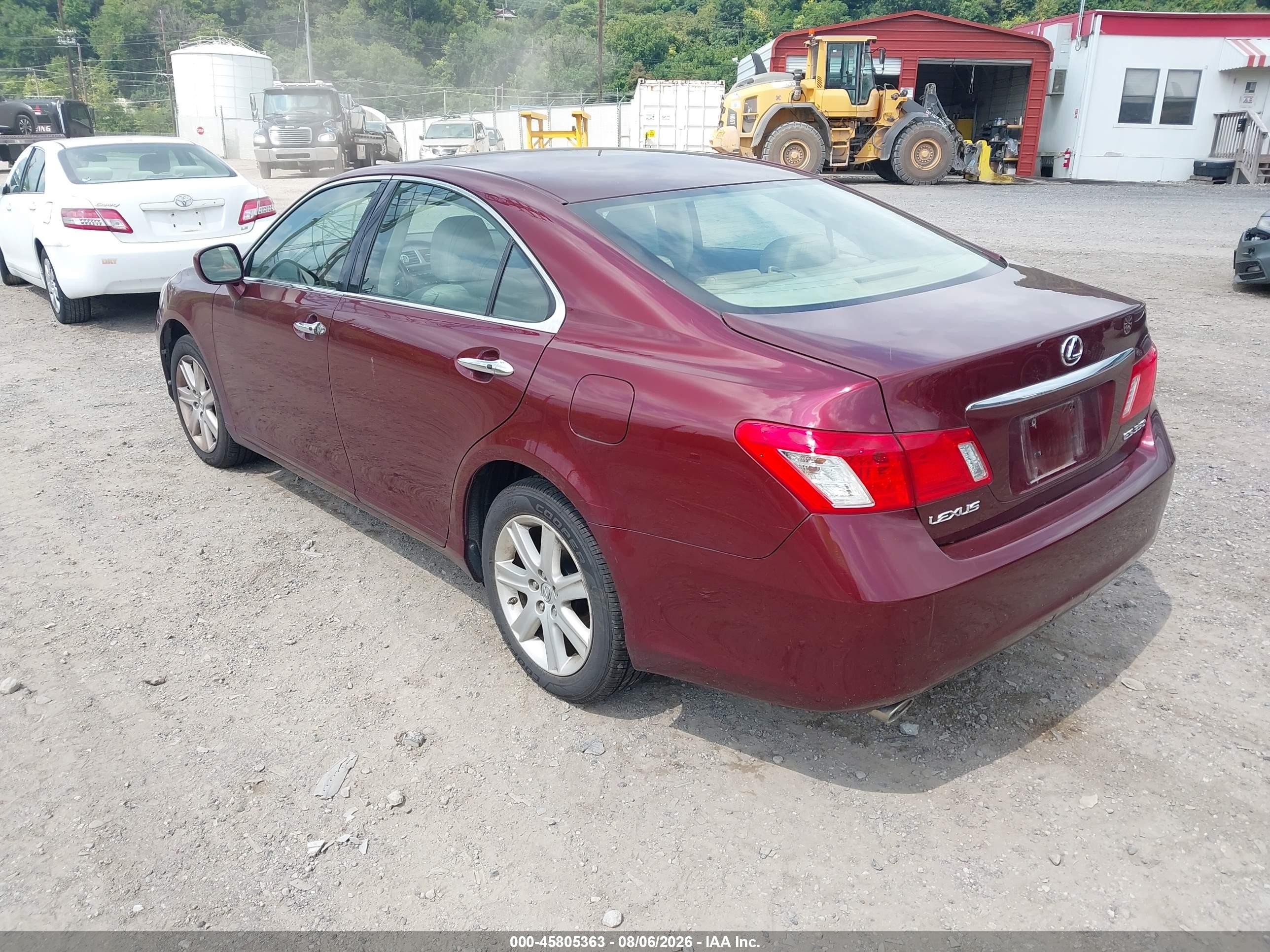 2007 Lexus Es 350   Красный vin: JTHBJ46G472067991