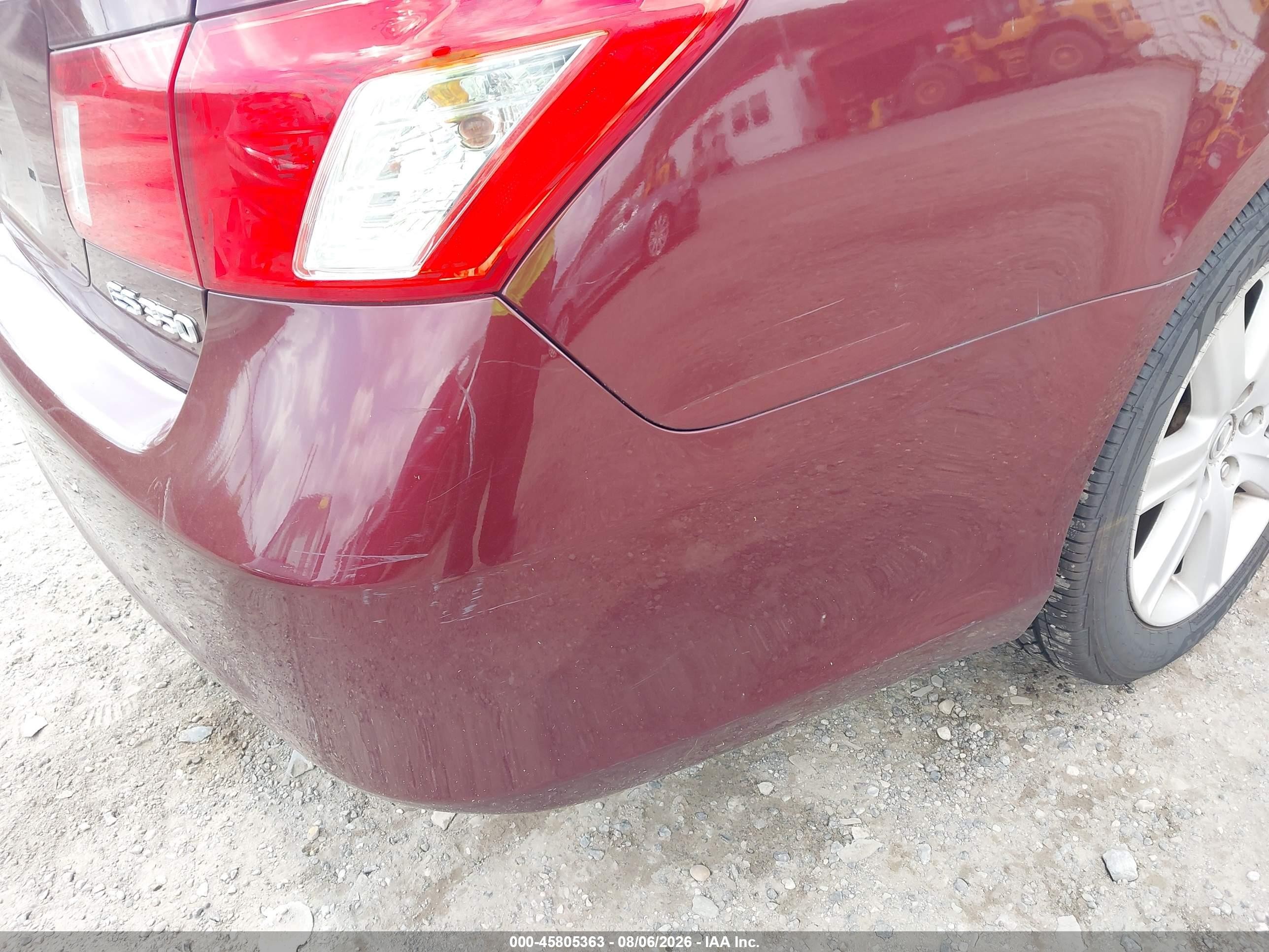 2007 Lexus Es 350   Красный vin: JTHBJ46G472067991