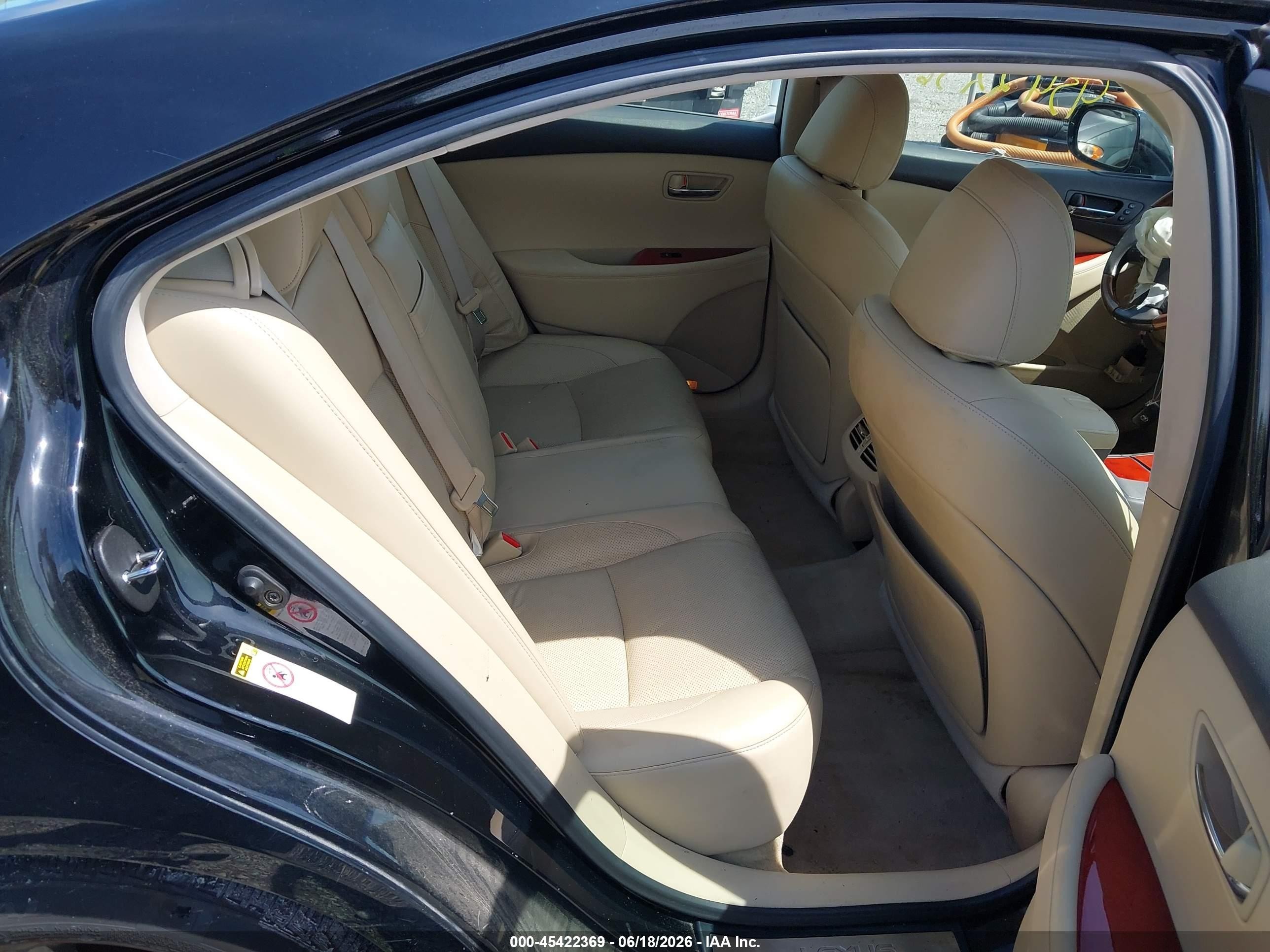 2007 Lexus Es 350   Black vin: JTHBJ46G472071684
