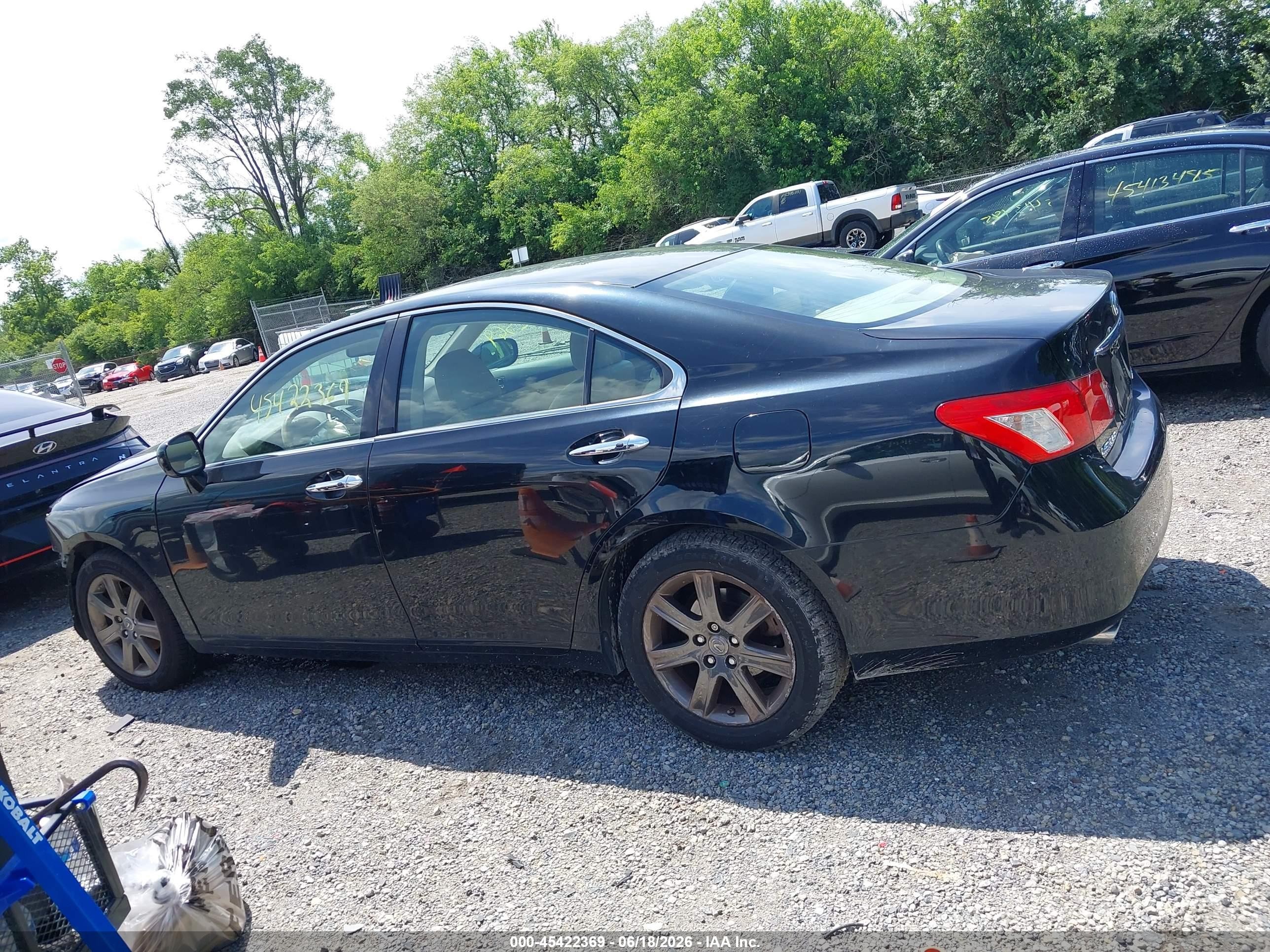 2007 Lexus Es 350   Black vin: JTHBJ46G472071684