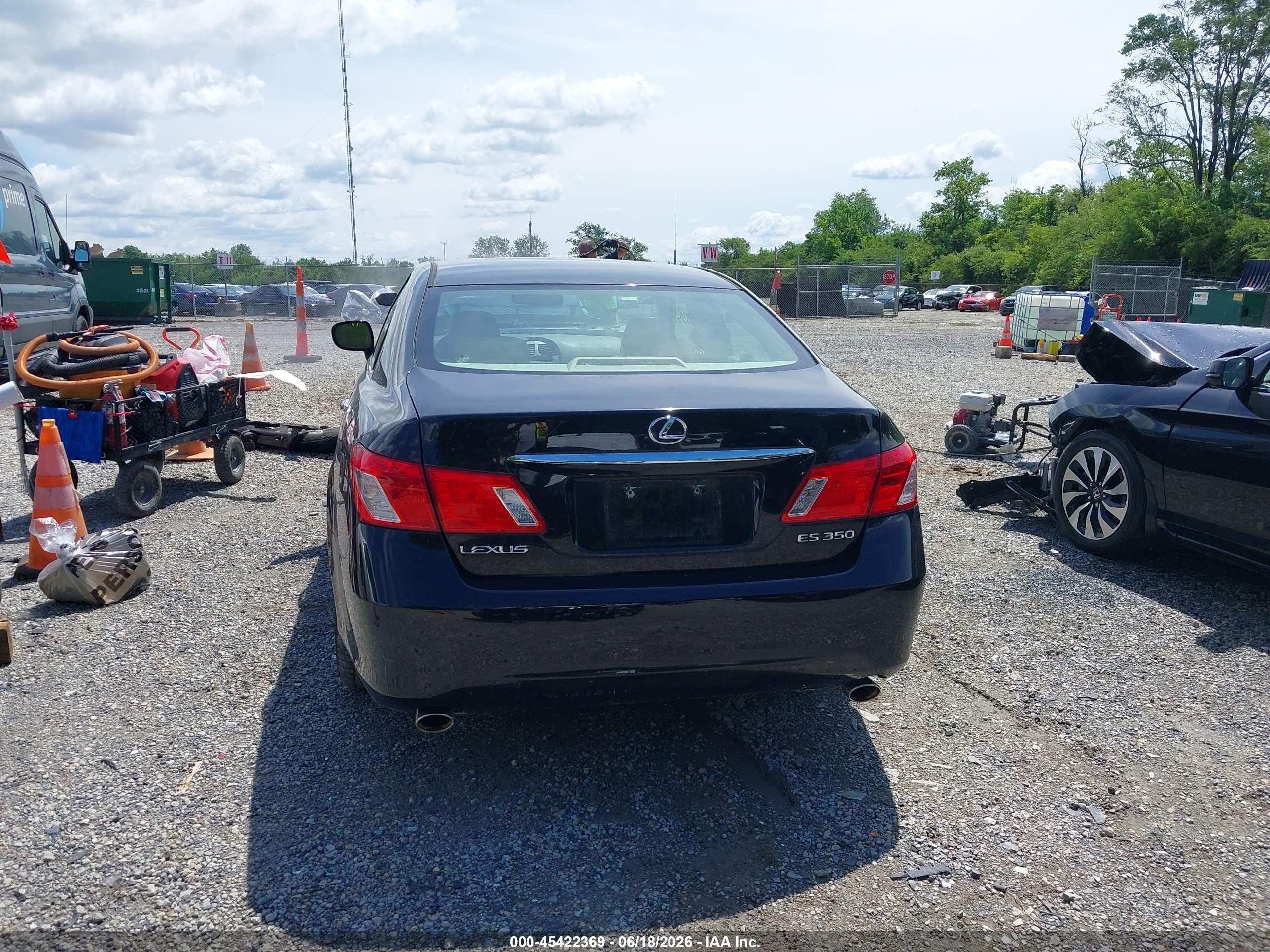 2007 Lexus Es 350   Black vin: JTHBJ46G472071684