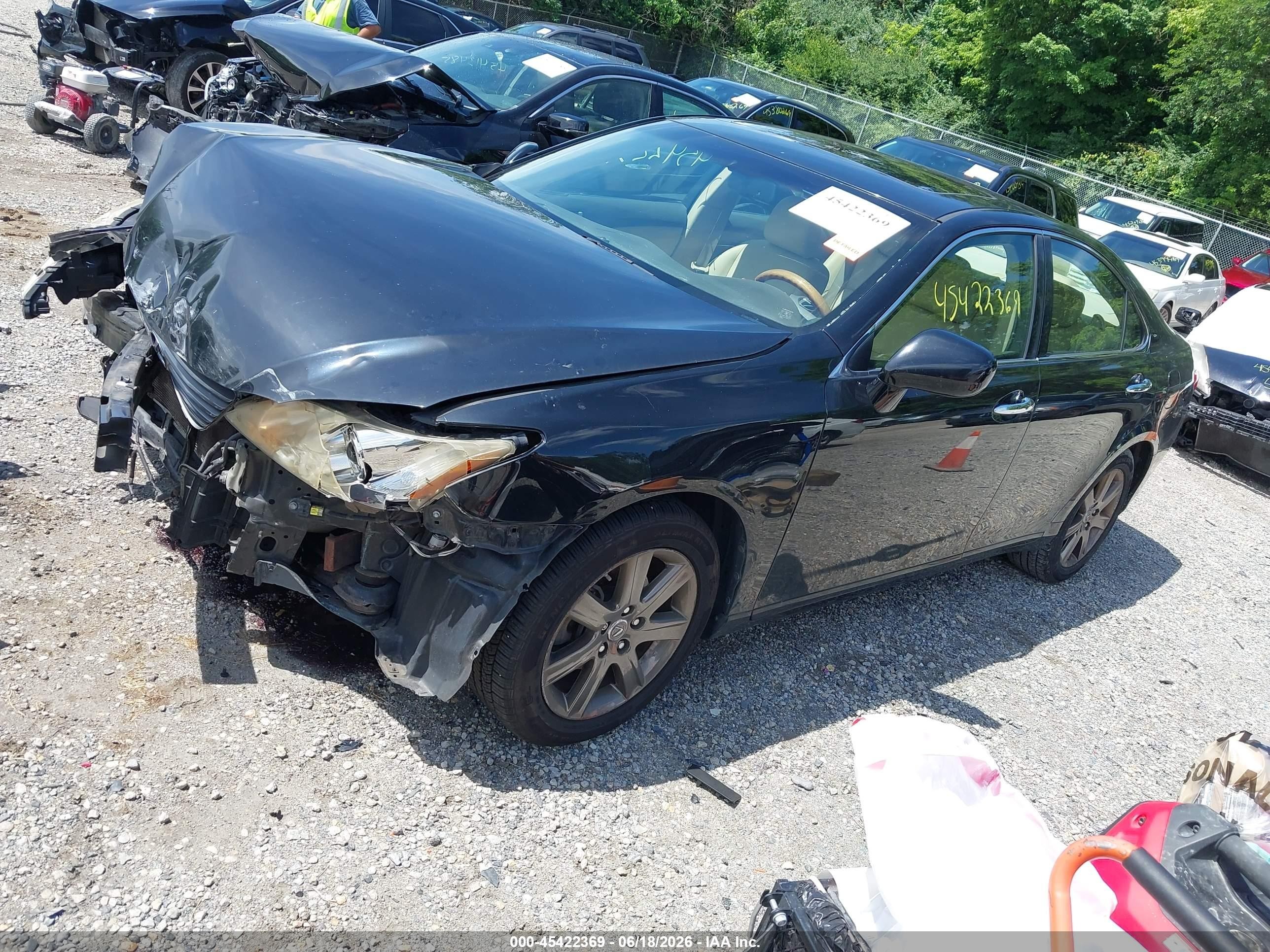 2007 Lexus Es 350   Black vin: JTHBJ46G472071684