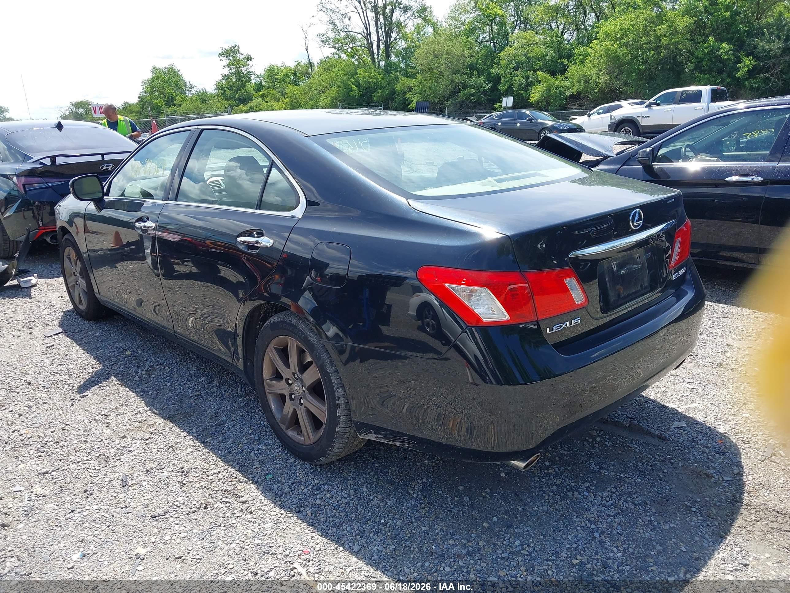 2007 Lexus Es 350   Black vin: JTHBJ46G472071684