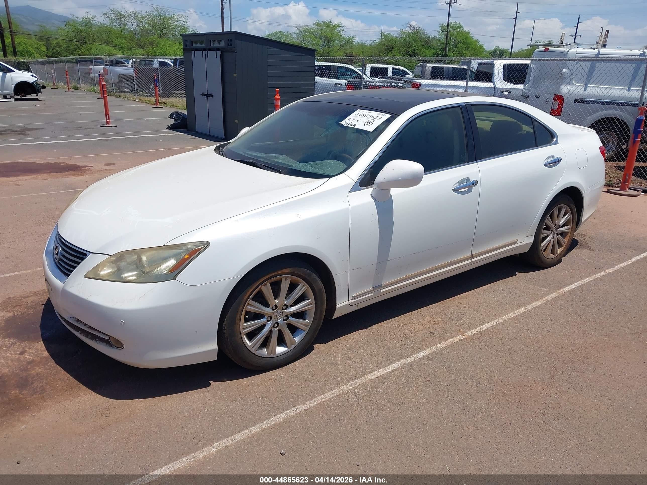 2007 Lexus Es 350   Белый vin: JTHBJ46G472081714