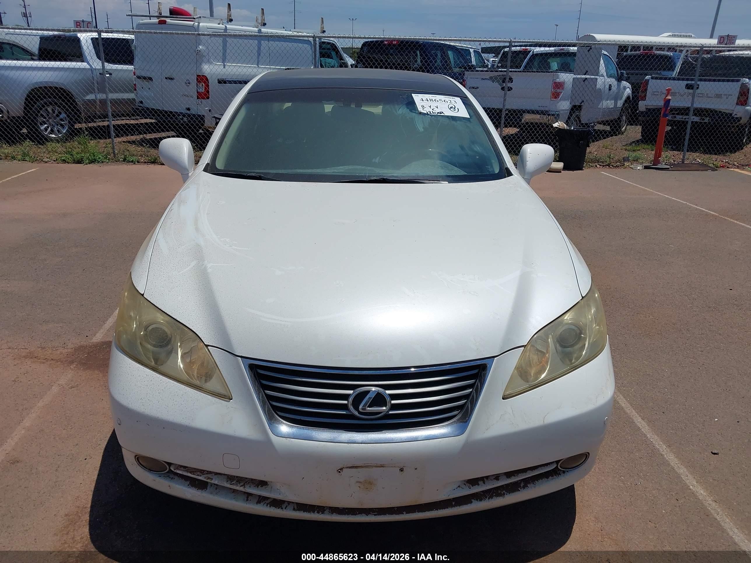 2007 Lexus Es 350   Белый vin: JTHBJ46G472081714