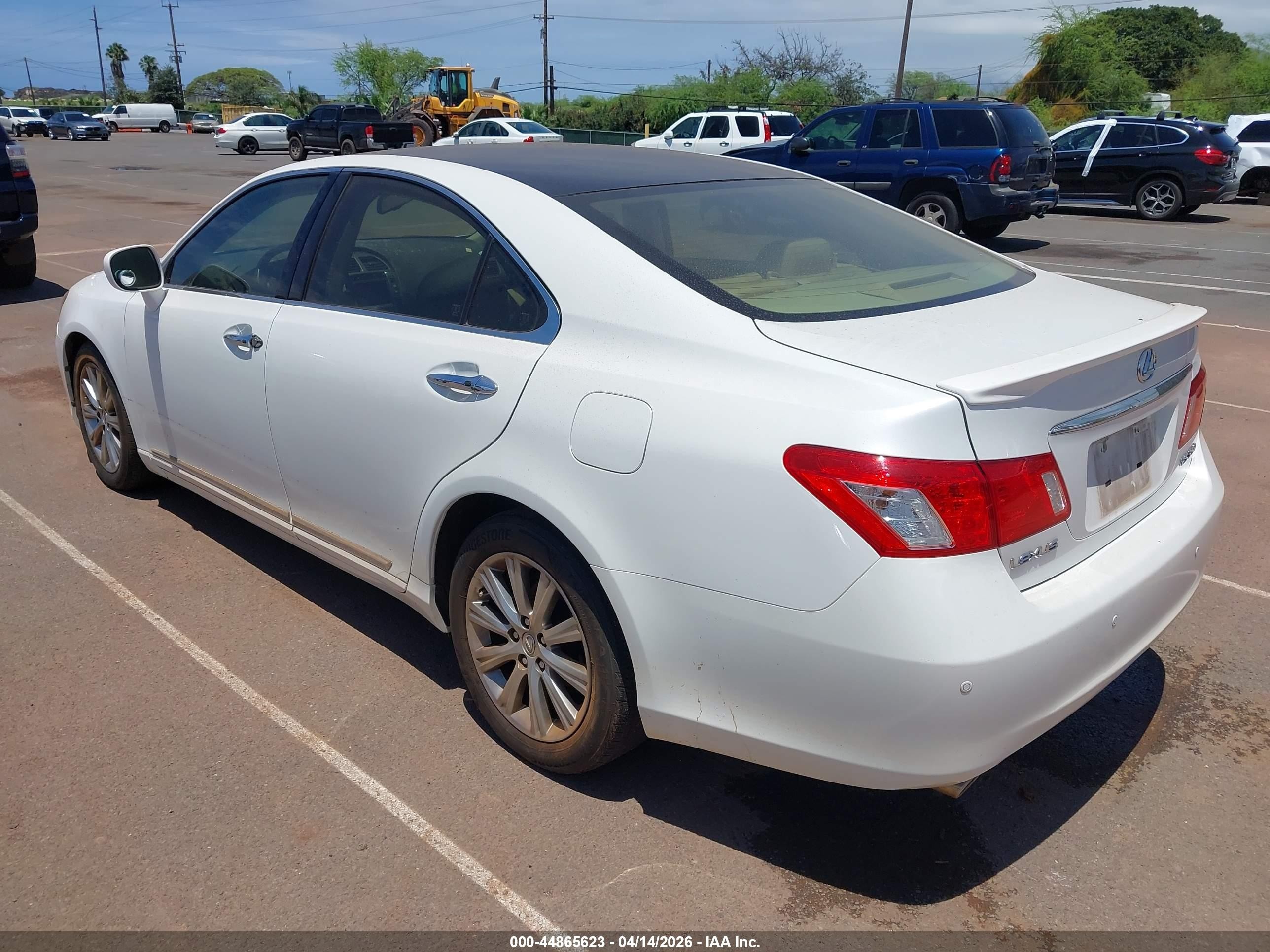 2007 Lexus Es 350   Белый vin: JTHBJ46G472081714