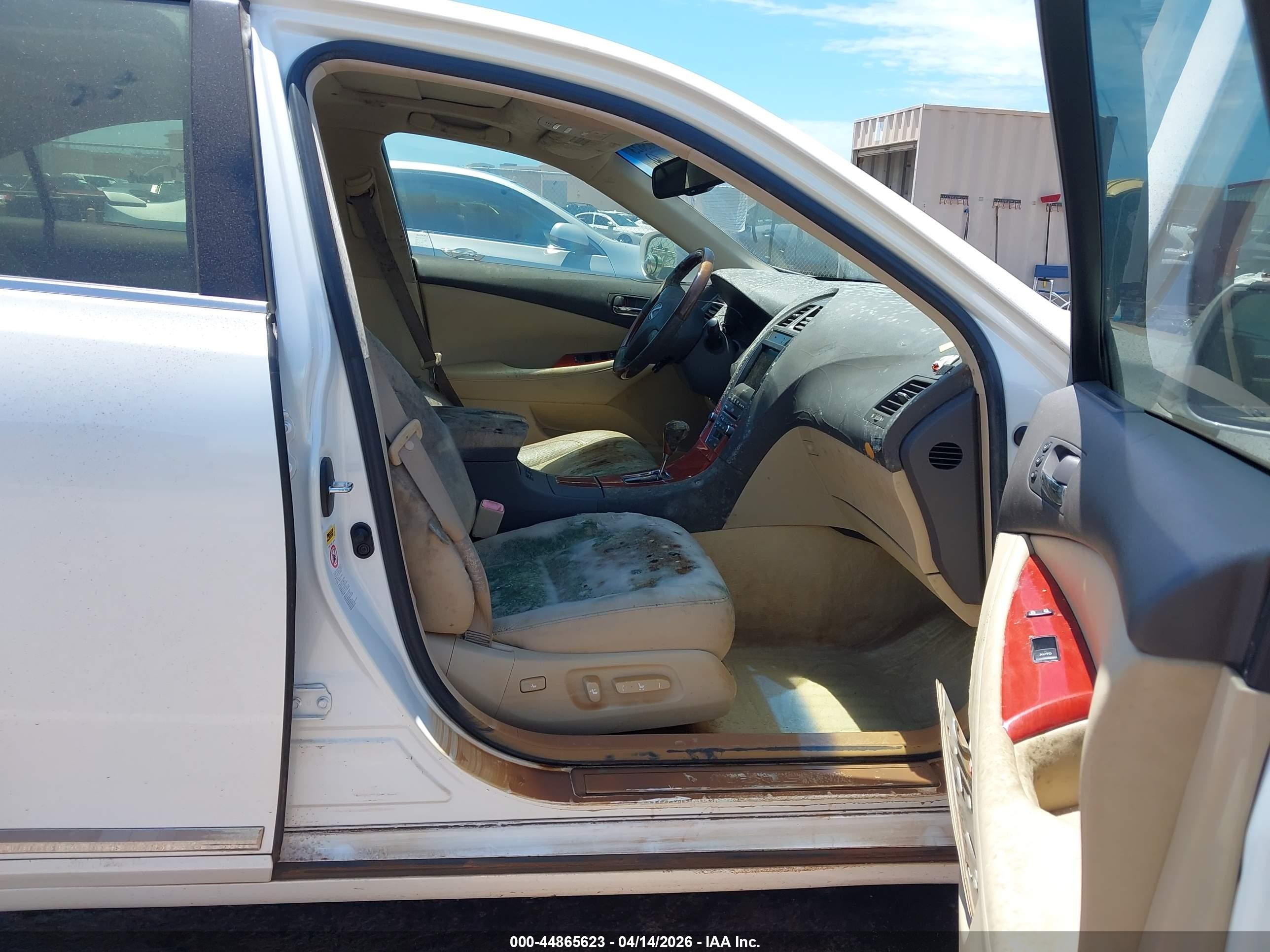 2007 Lexus Es 350   Белый vin: JTHBJ46G472081714