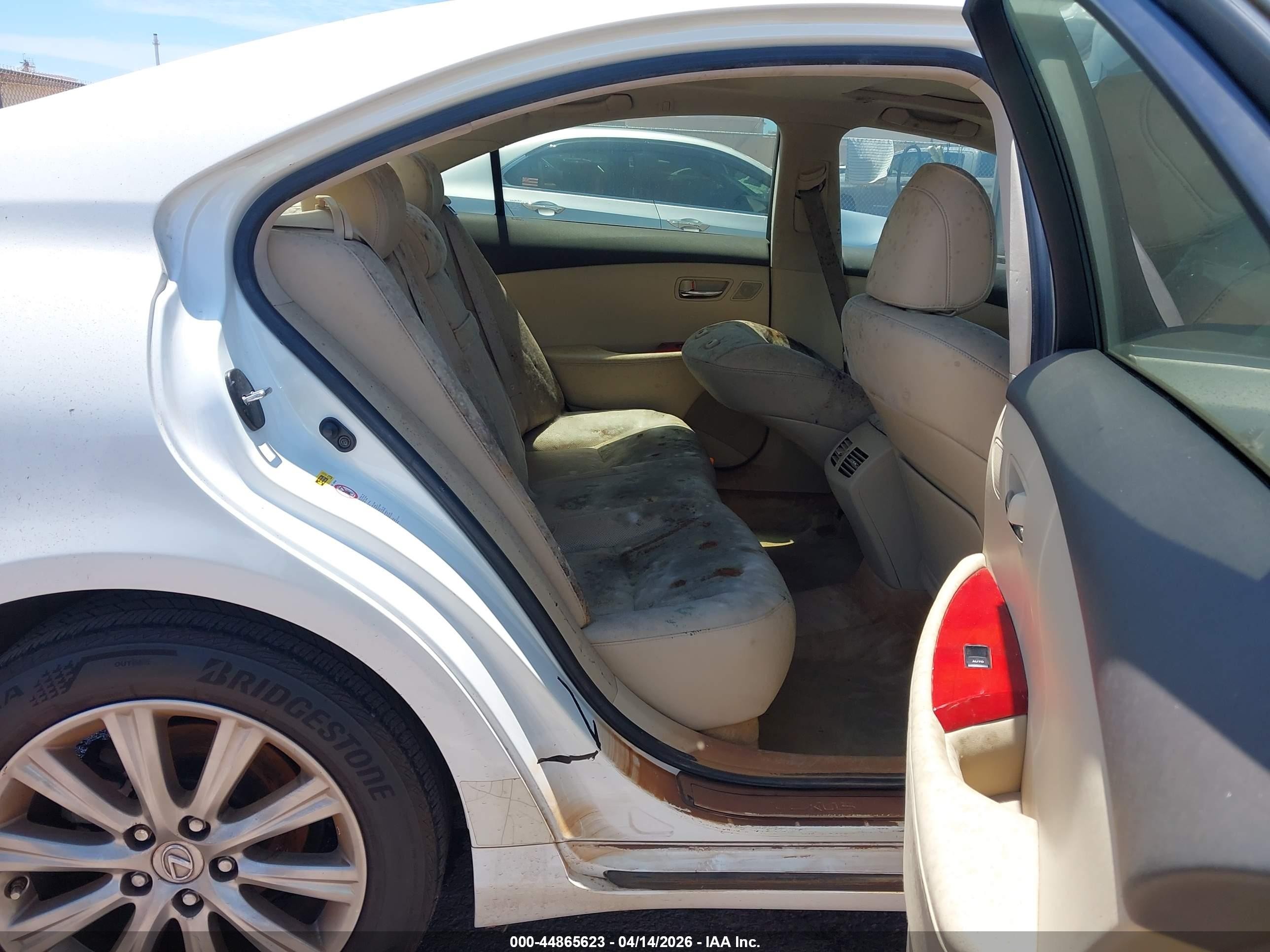2007 Lexus Es 350   Белый vin: JTHBJ46G472081714