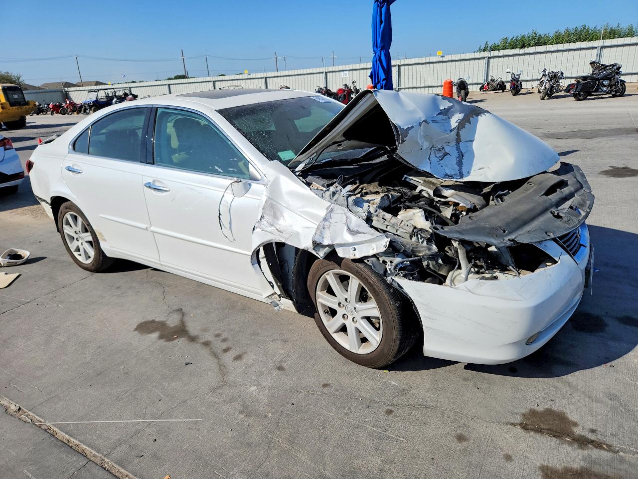 2007 Lexus Es 350 Белый vin: JTHBJ46G472083172