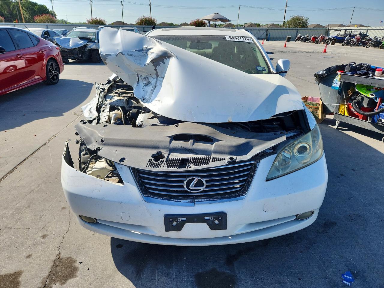 2007 Lexus Es 350 Белый vin: JTHBJ46G472083172