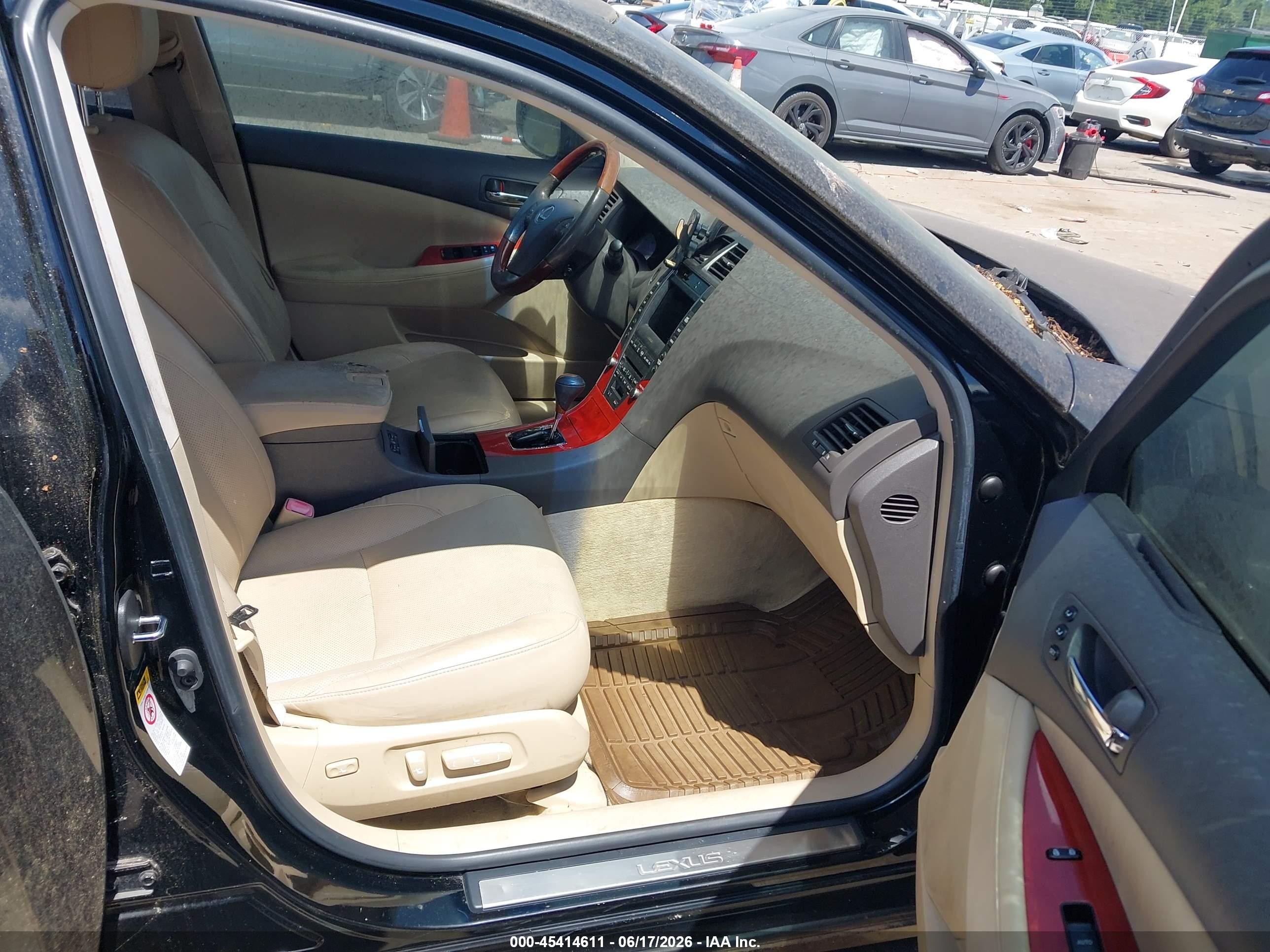 2007 Lexus Es 350   Black vin: JTHBJ46G472084743