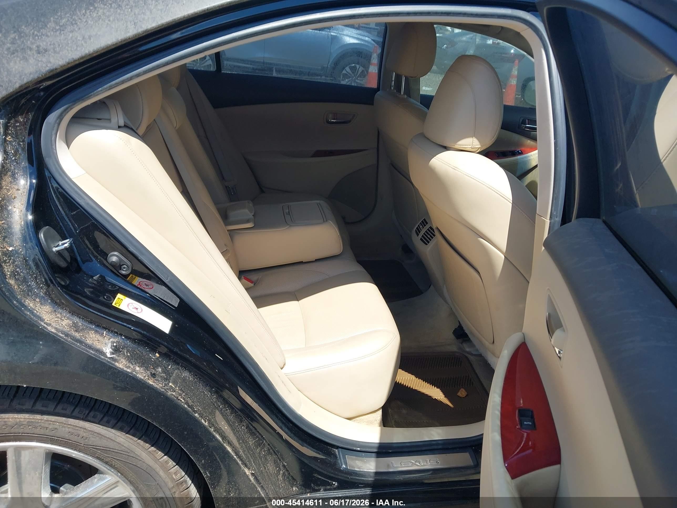2007 Lexus Es 350   Black vin: JTHBJ46G472084743