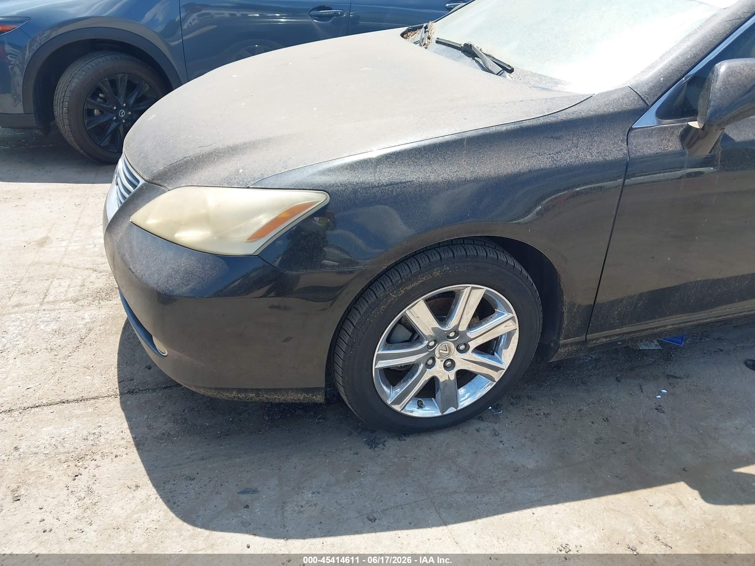 2007 Lexus Es 350   Black vin: JTHBJ46G472084743