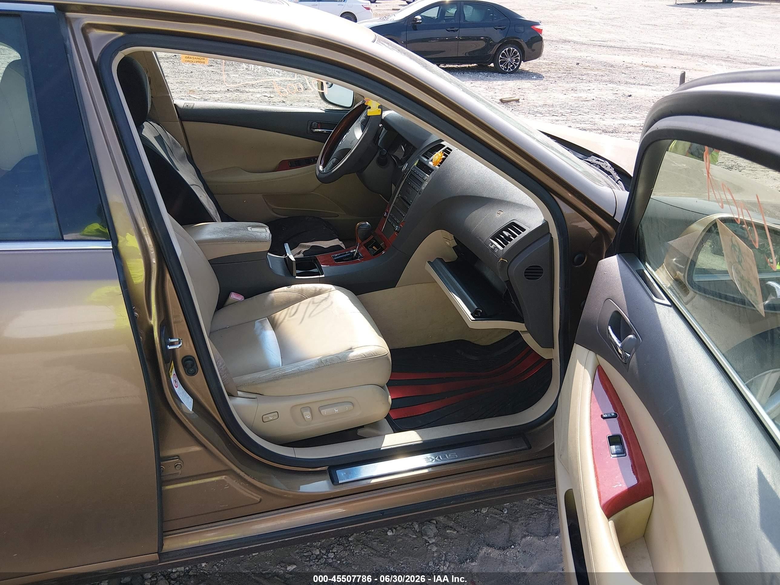 2007 Lexus Es 350   Gold vin: JTHBJ46G472105381