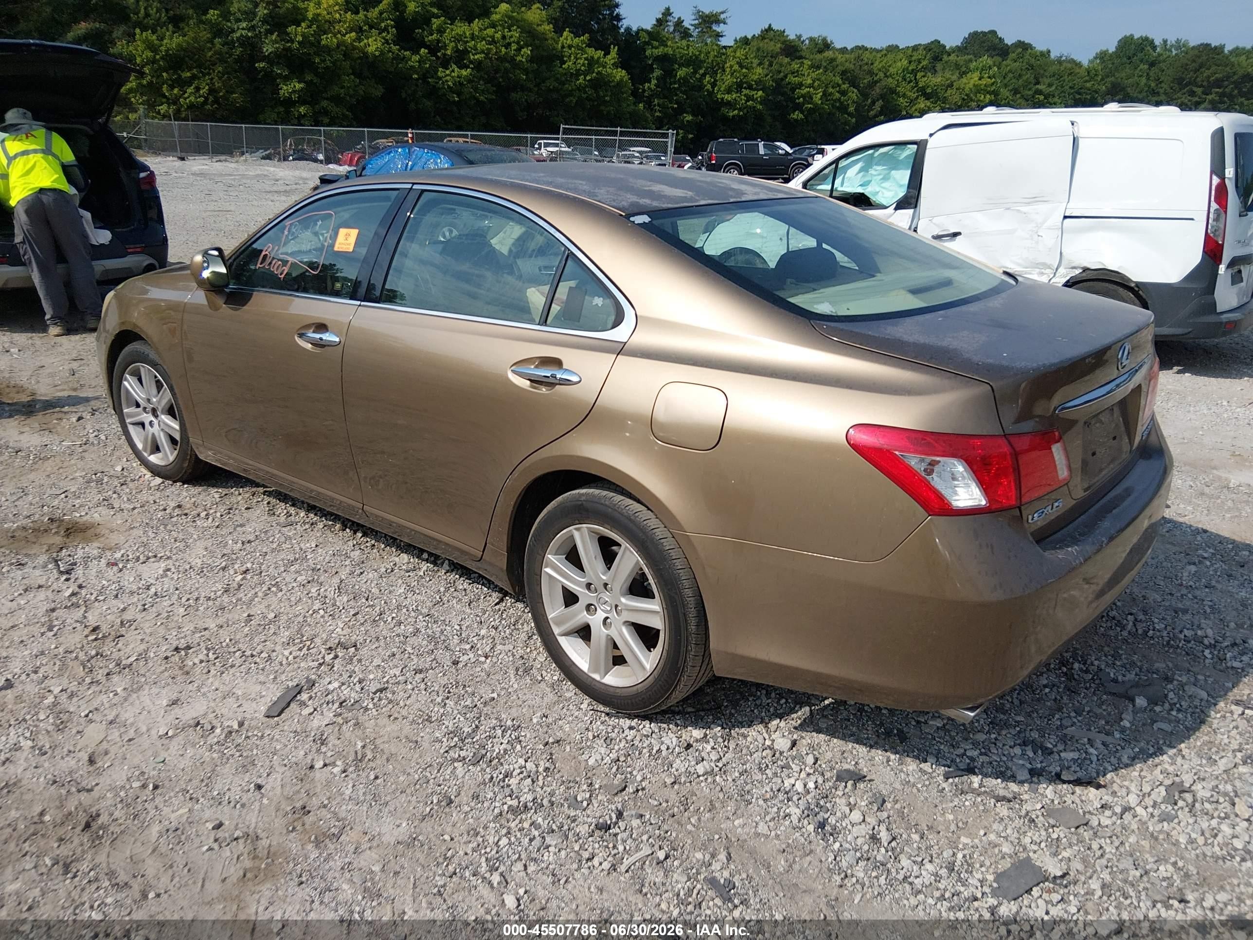 2007 Lexus Es 350   Gold vin: JTHBJ46G472105381