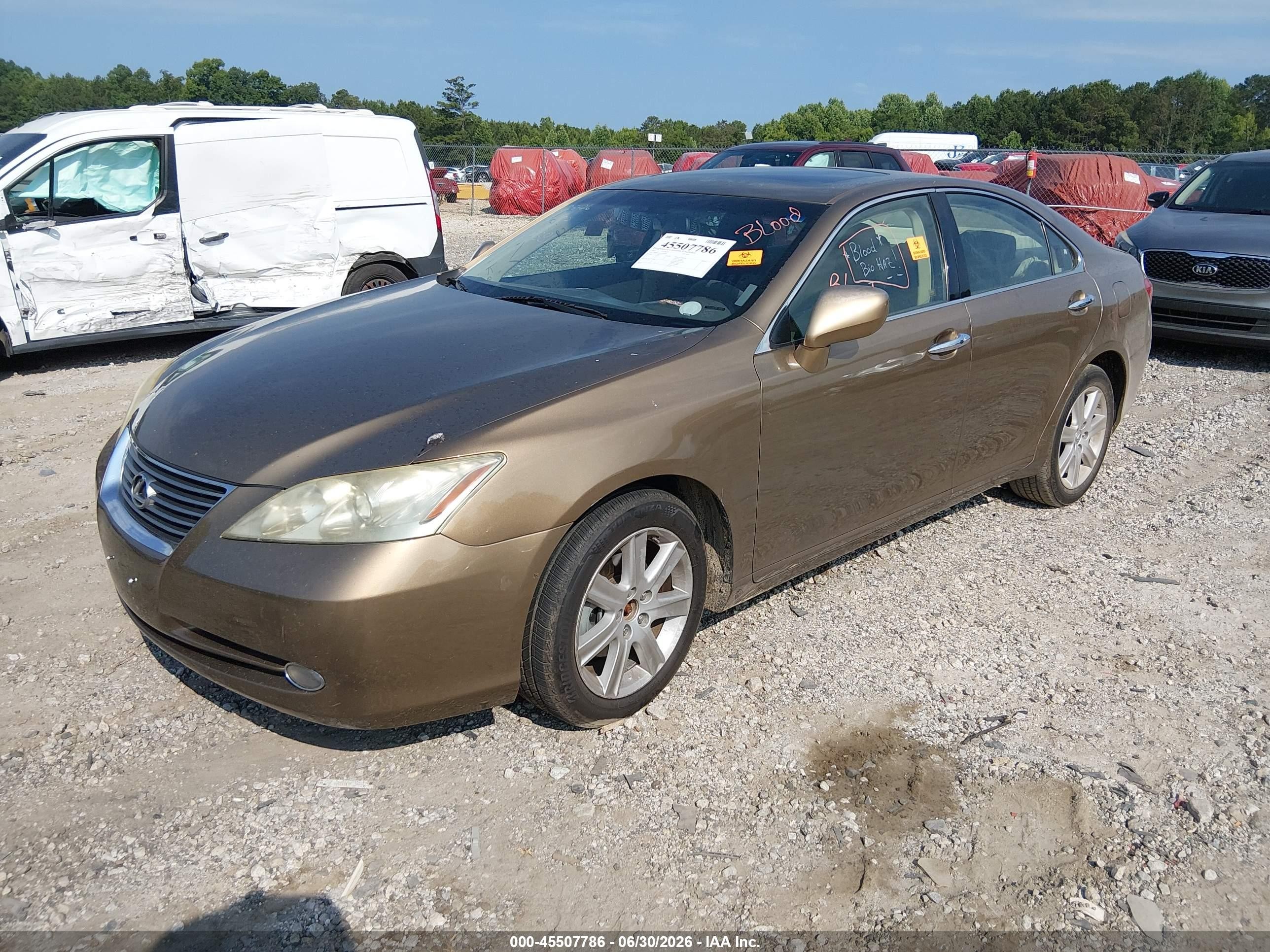 2007 Lexus Es 350   Gold vin: JTHBJ46G472105381