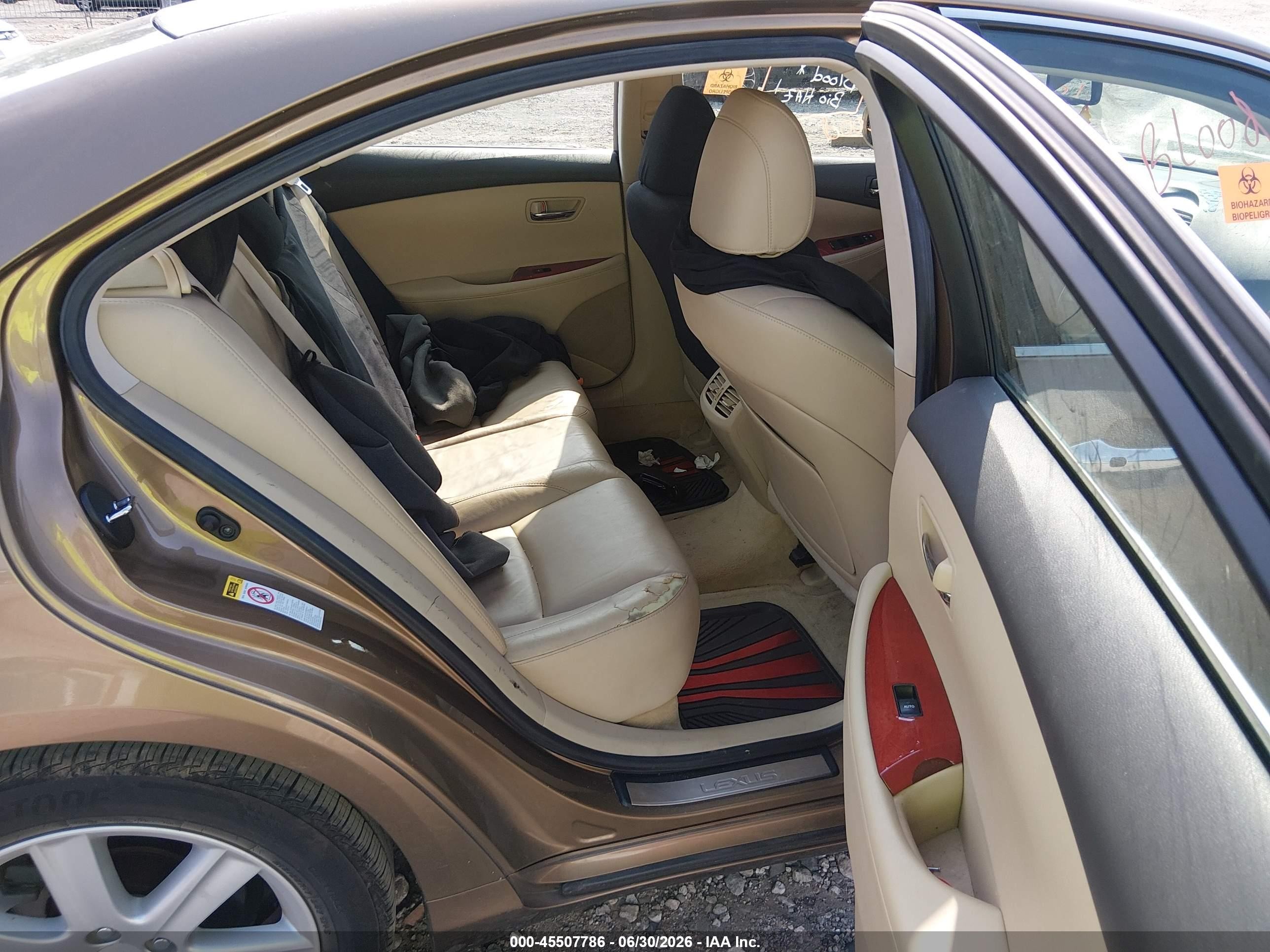 2007 Lexus Es 350   Gold vin: JTHBJ46G472105381