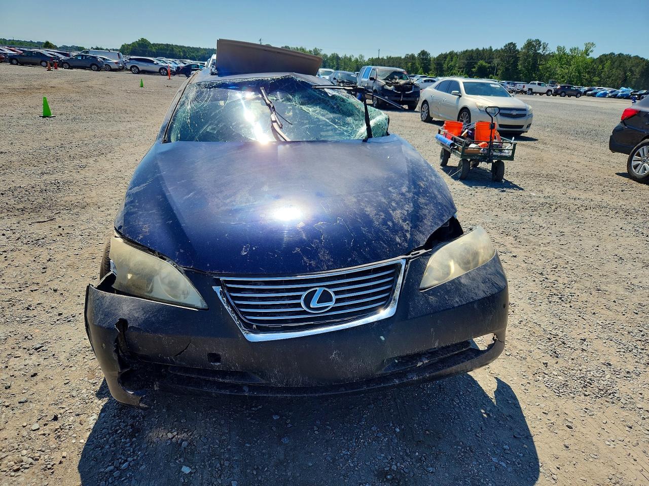 2007 Lexus Es 350 Blue vin: JTHBJ46G472106207