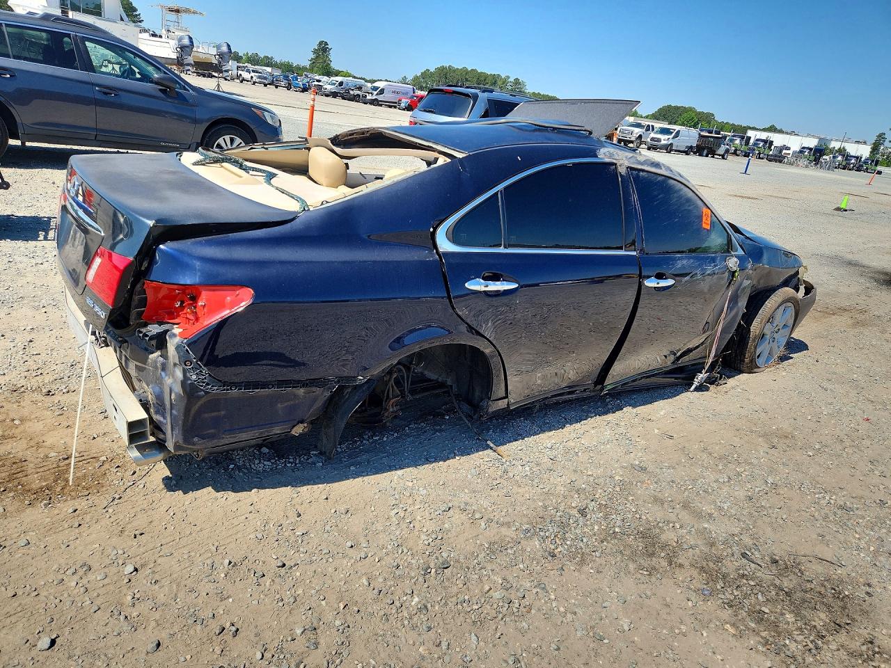 2007 Lexus Es 350 Blue vin: JTHBJ46G472106207