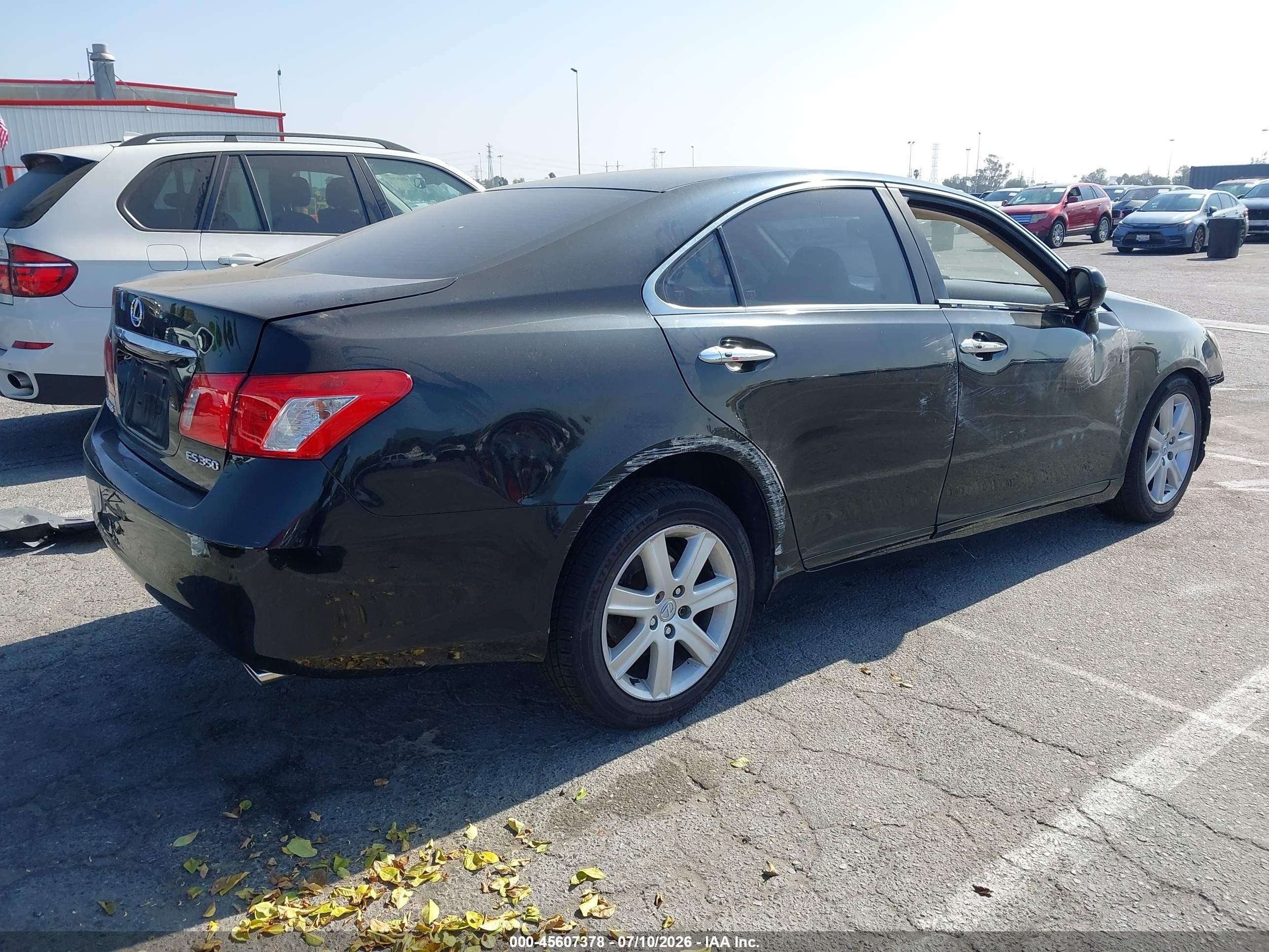 2007 Lexus Es 350   Black vin: JTHBJ46G472111228