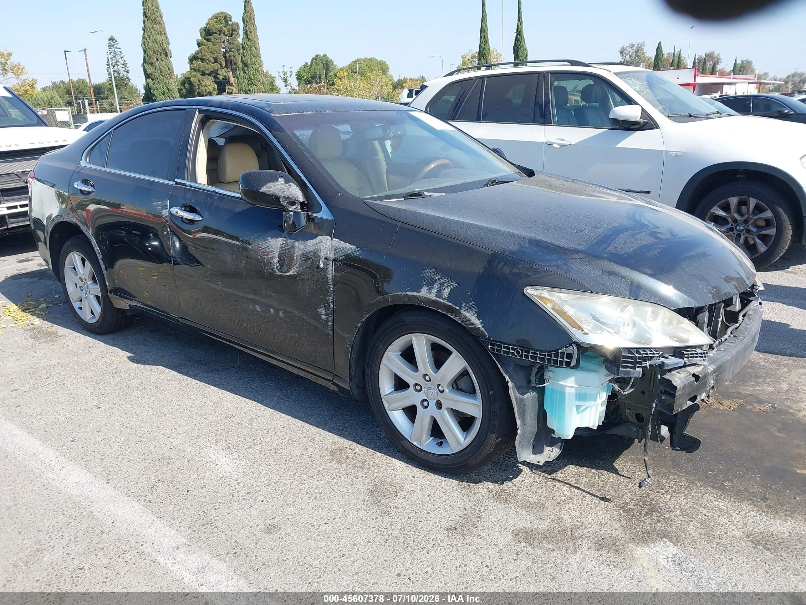2007 Lexus Es 350   Black vin: JTHBJ46G472111228