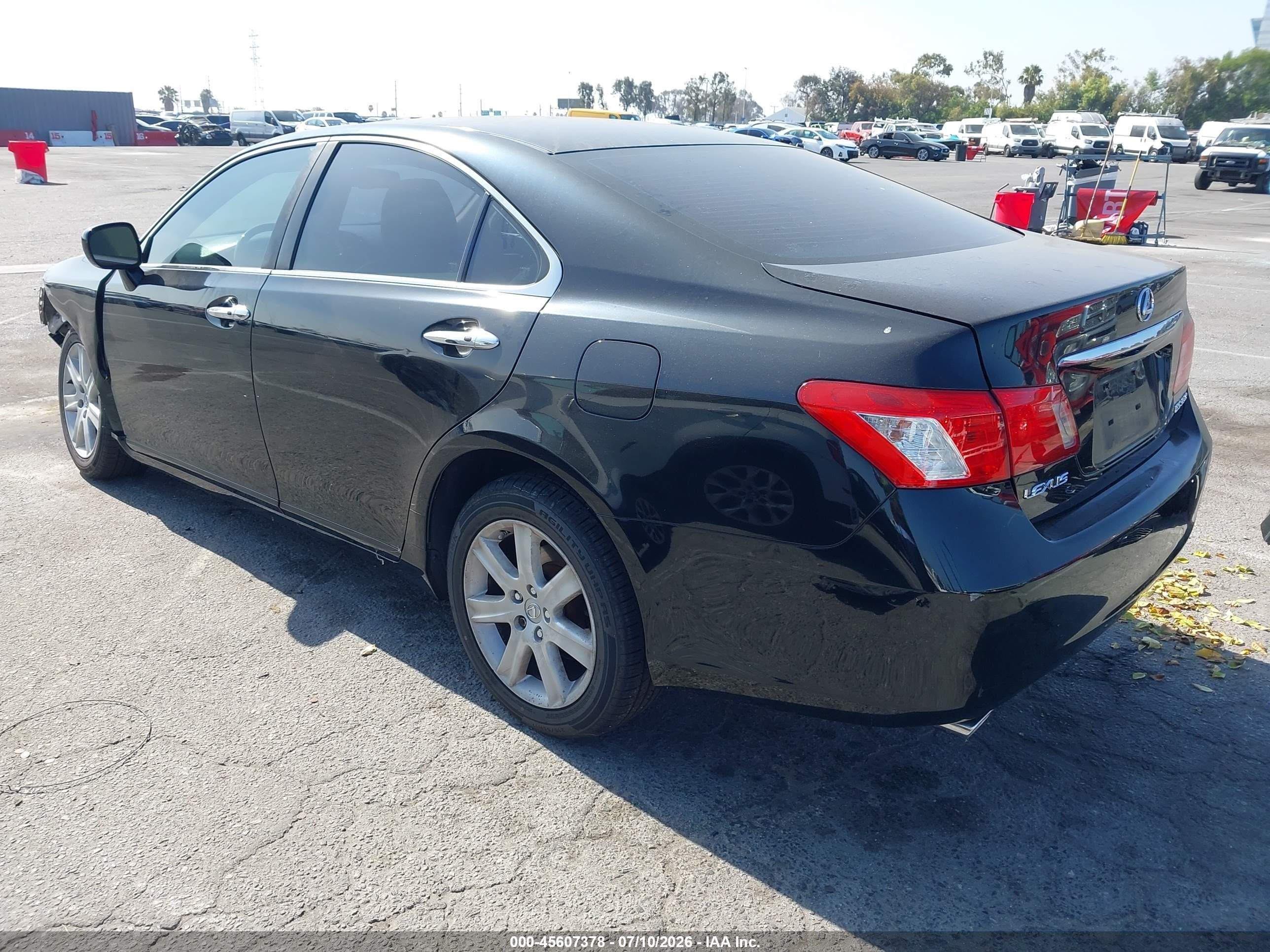2007 Lexus Es 350   Black vin: JTHBJ46G472111228