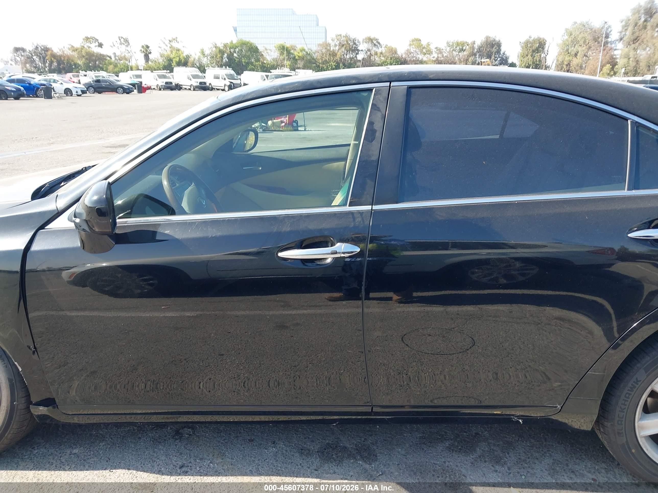 2007 Lexus Es 350   Black vin: JTHBJ46G472111228