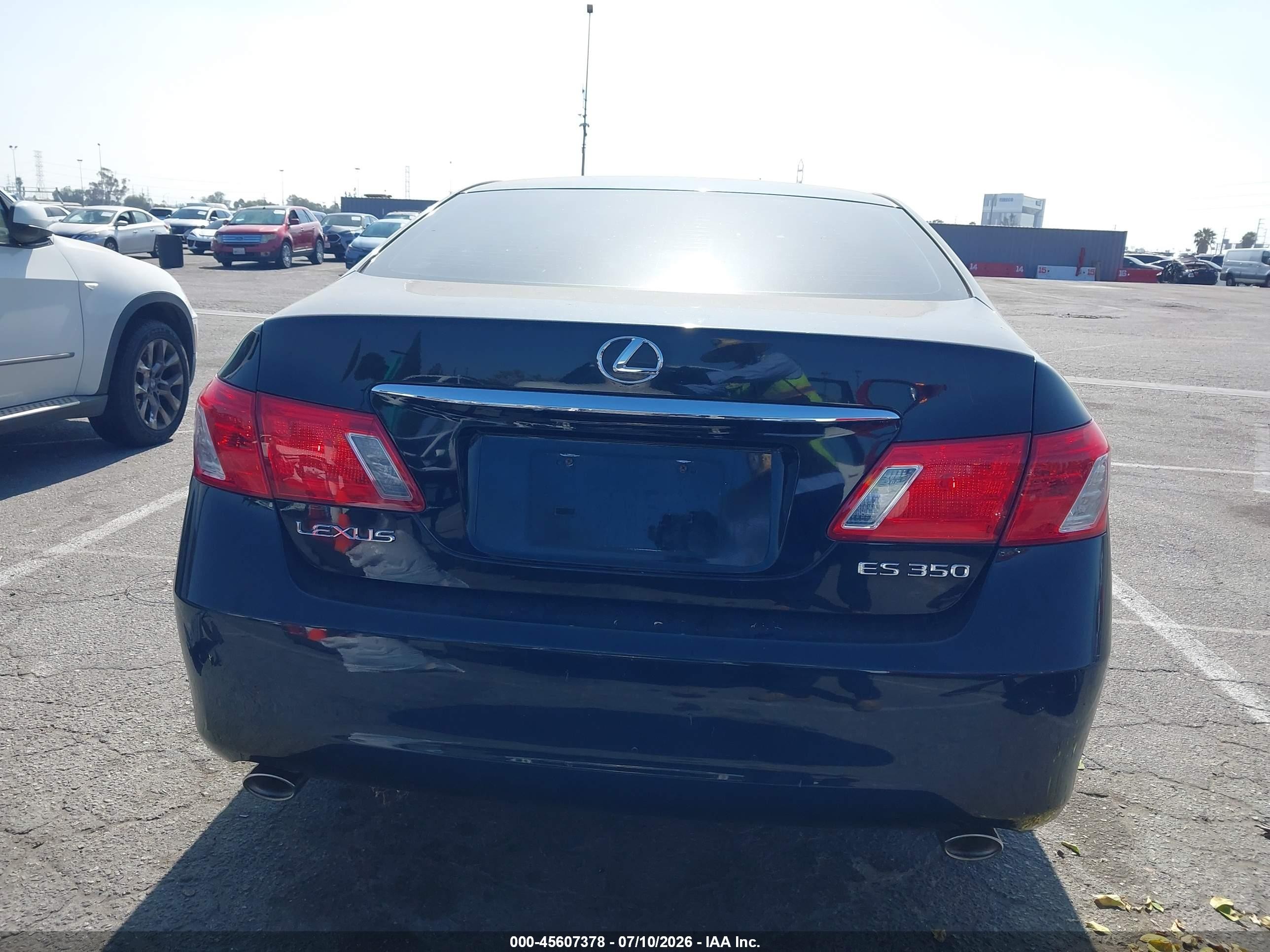 2007 Lexus Es 350   Black vin: JTHBJ46G472111228