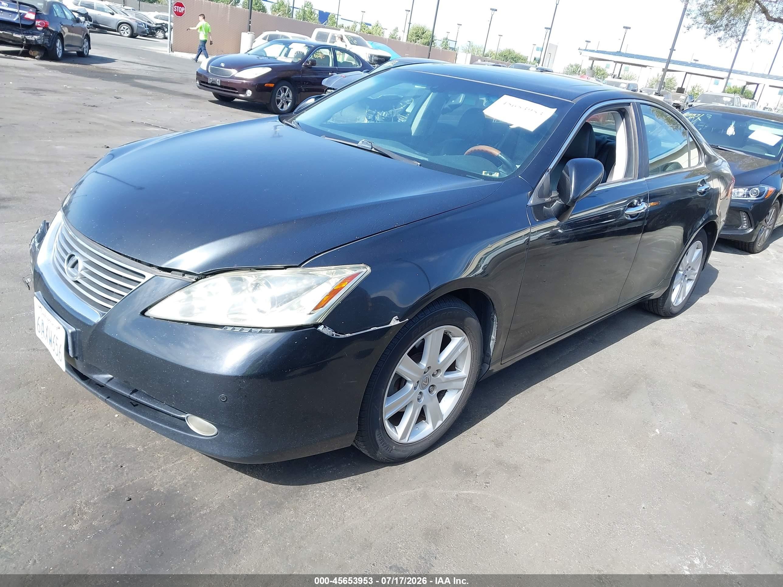 2007 Lexus Es 350   Black vin: JTHBJ46G472134248