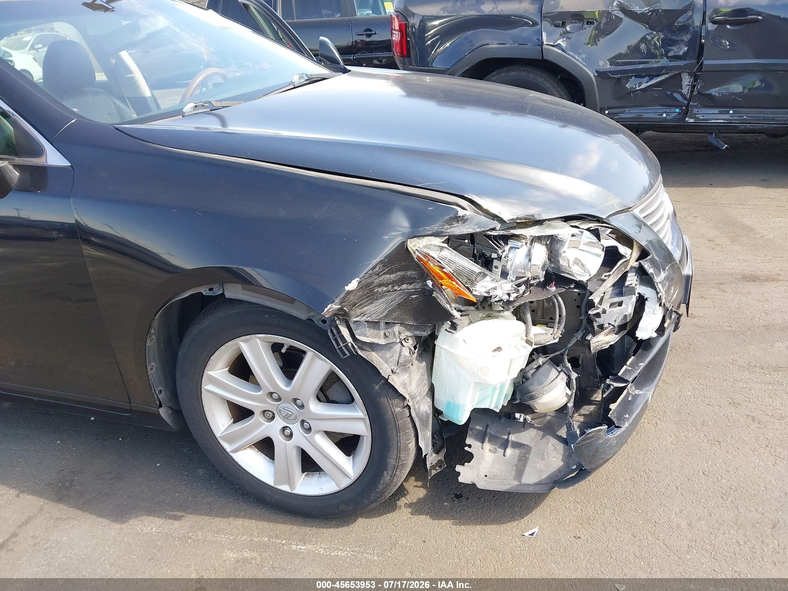 2007 Lexus Es 350   Black vin: JTHBJ46G472134248