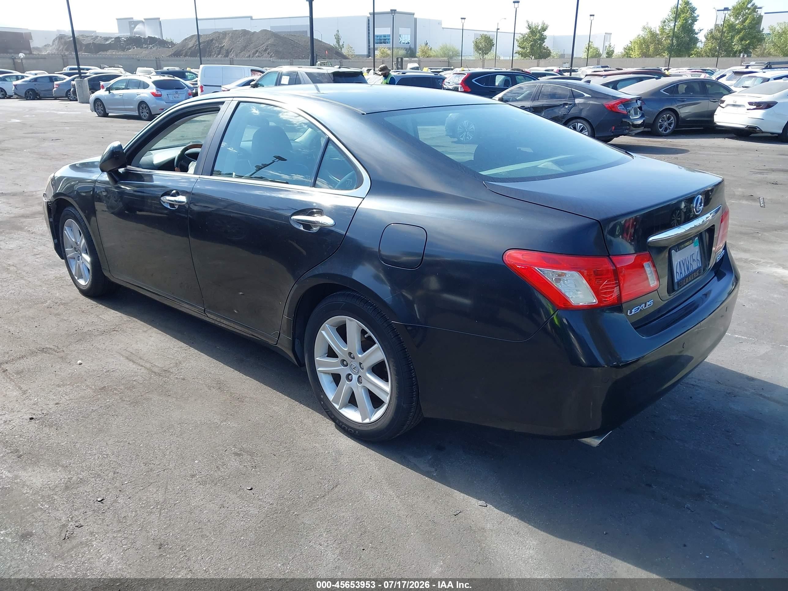 2007 Lexus Es 350   Black vin: JTHBJ46G472134248