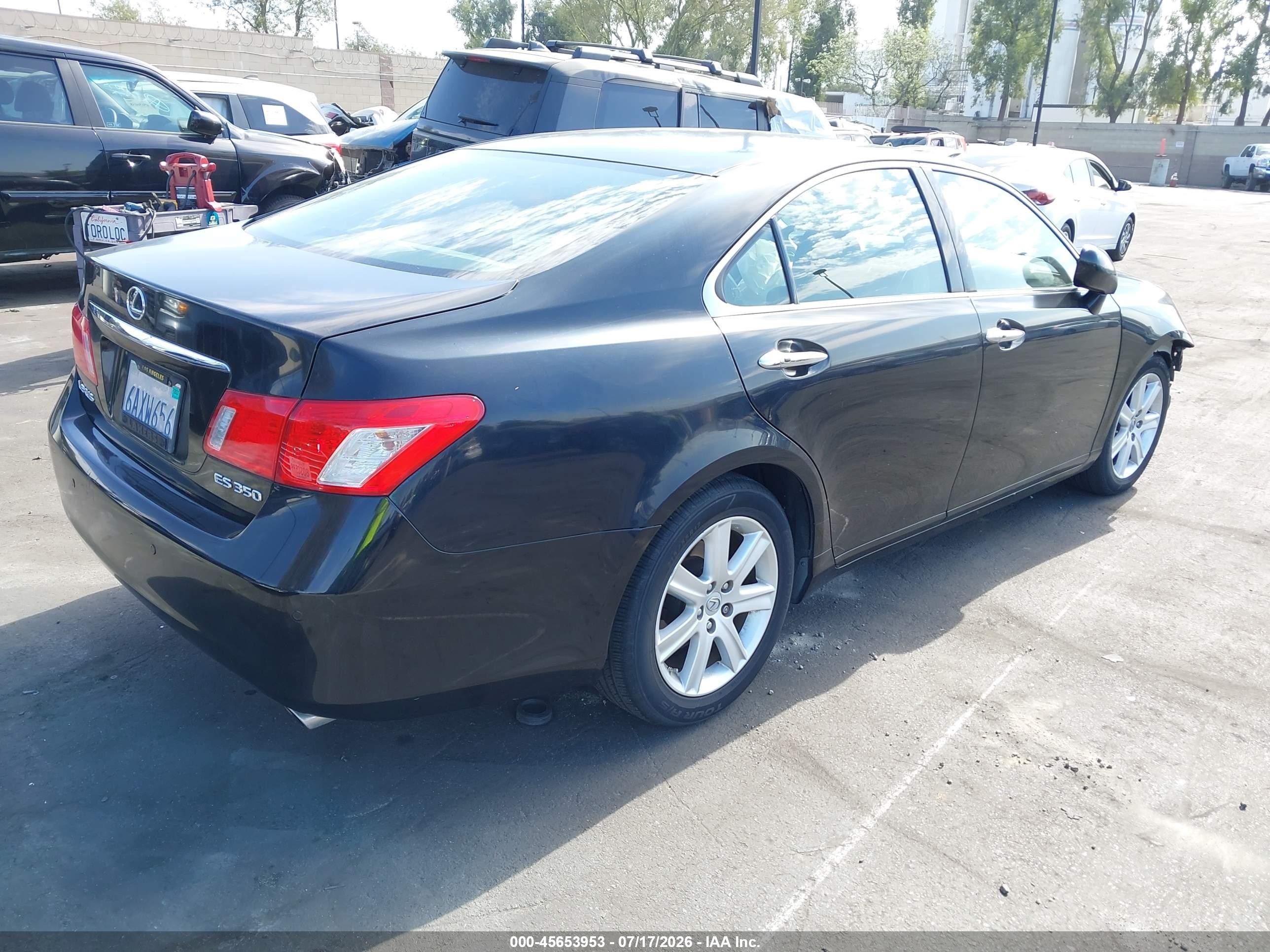 2007 Lexus Es 350   Black vin: JTHBJ46G472134248