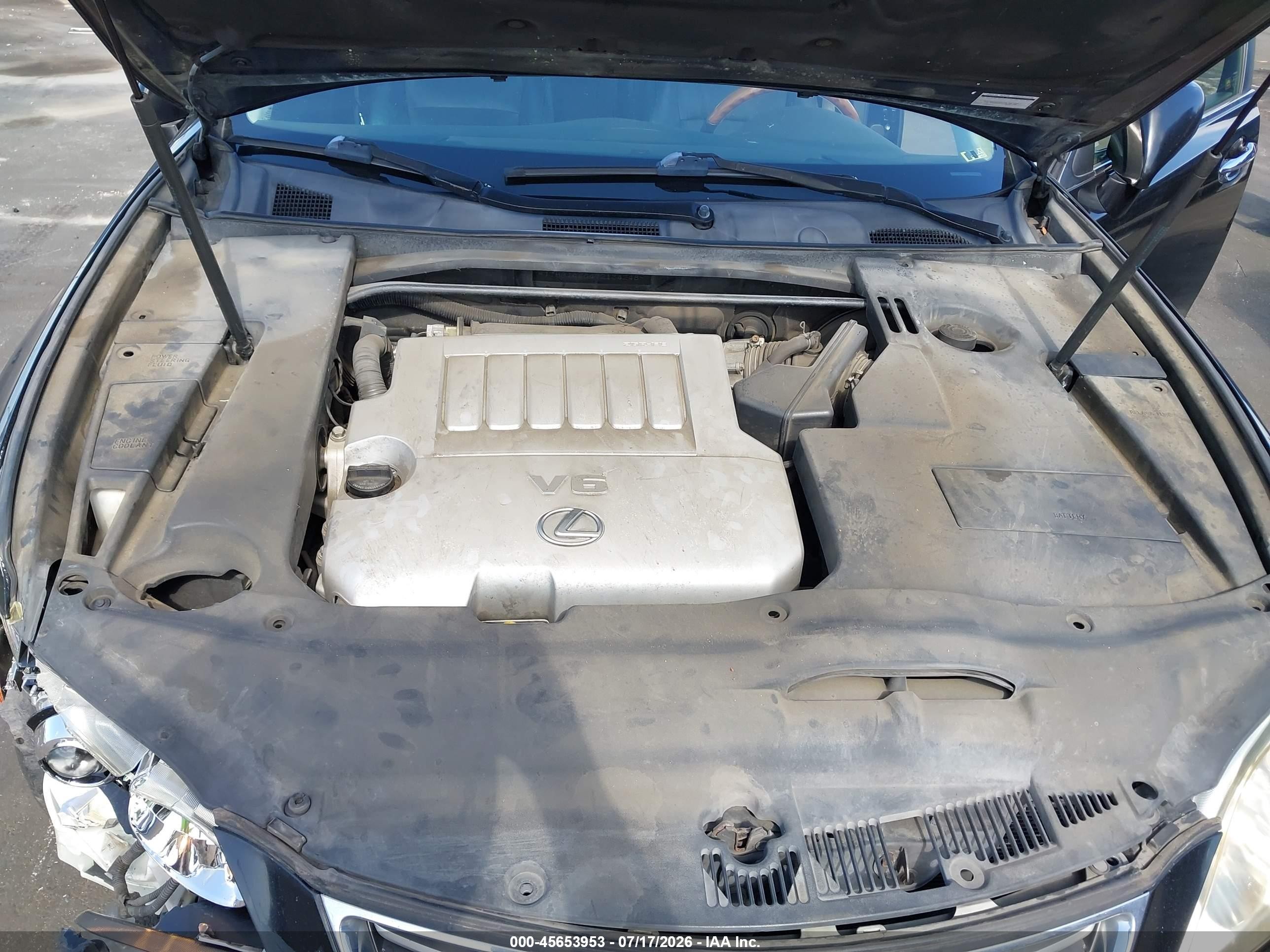 2007 Lexus Es 350   Black vin: JTHBJ46G472134248