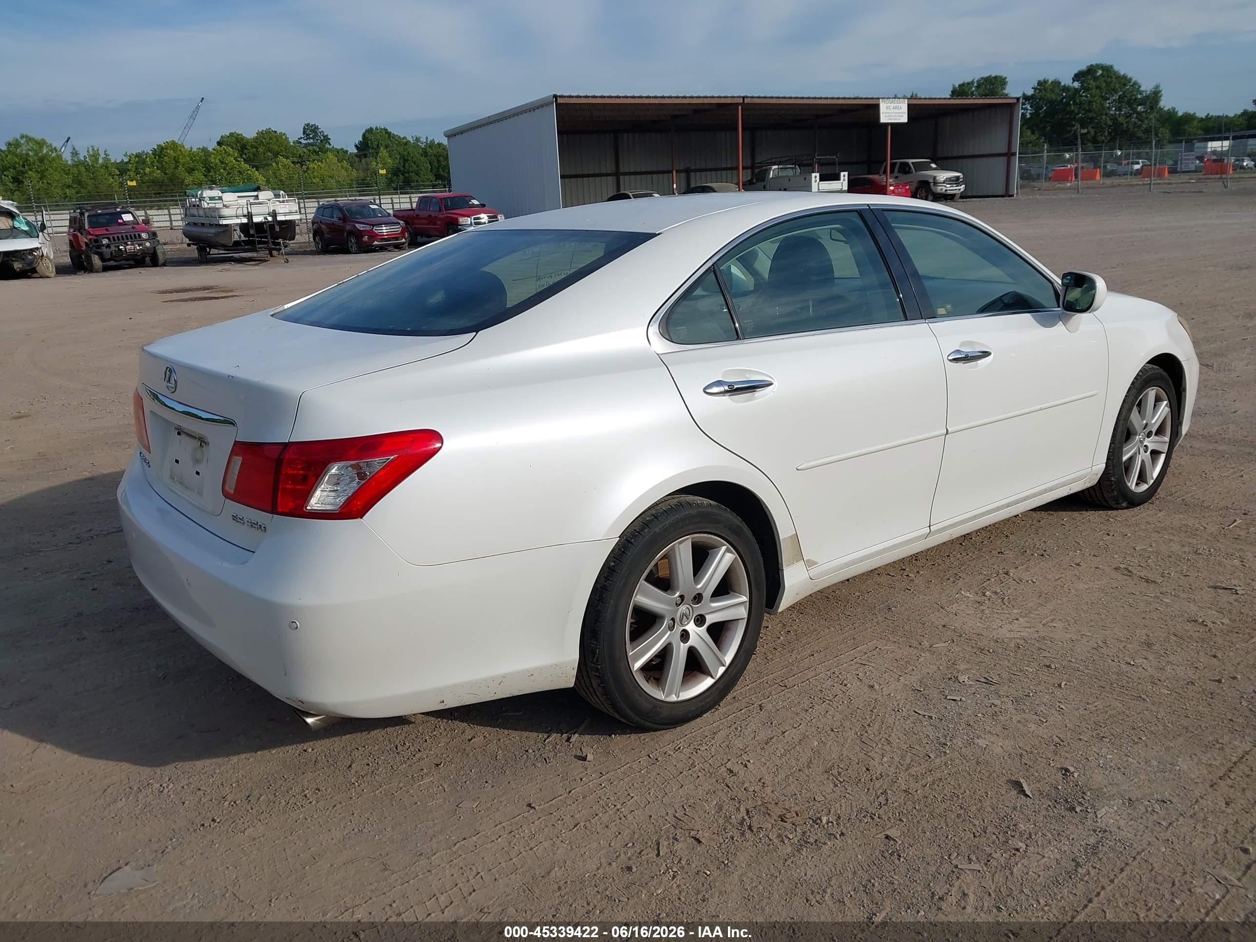2007 Lexus Es 350   White vin: JTHBJ46G472150935