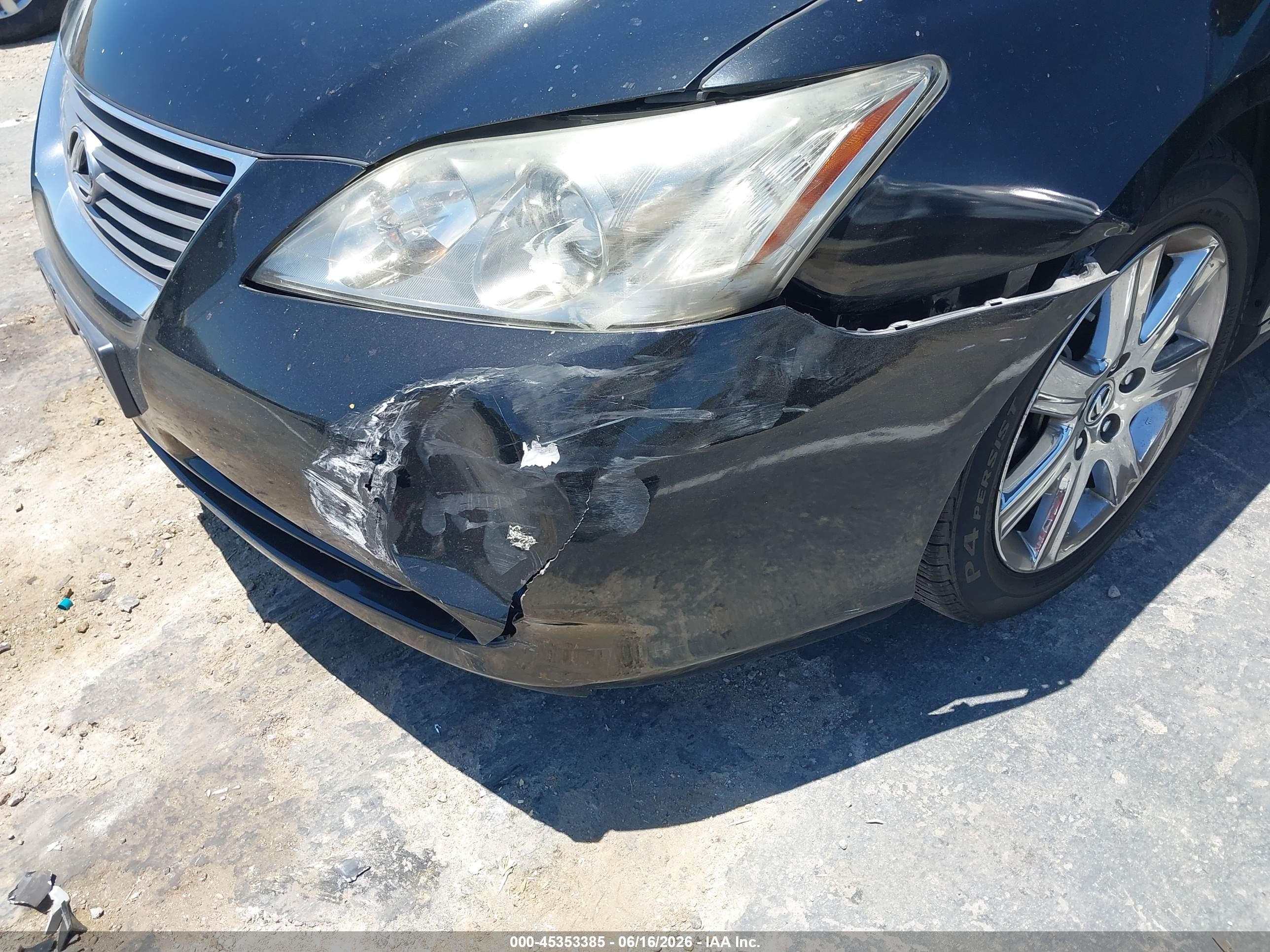 2007 Lexus Es 350   Черный vin: JTHBJ46G472151762