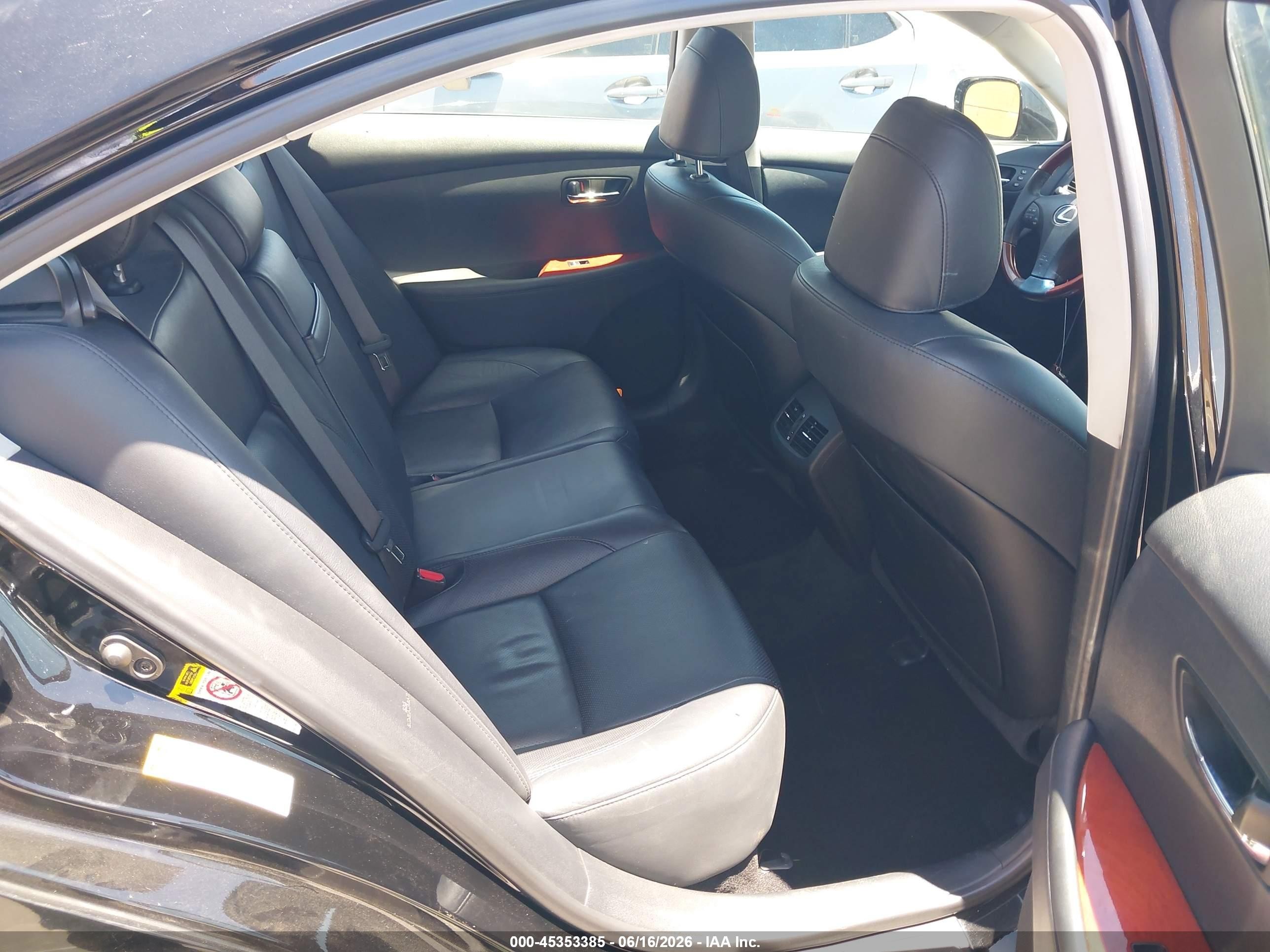 2007 Lexus Es 350   Черный vin: JTHBJ46G472151762