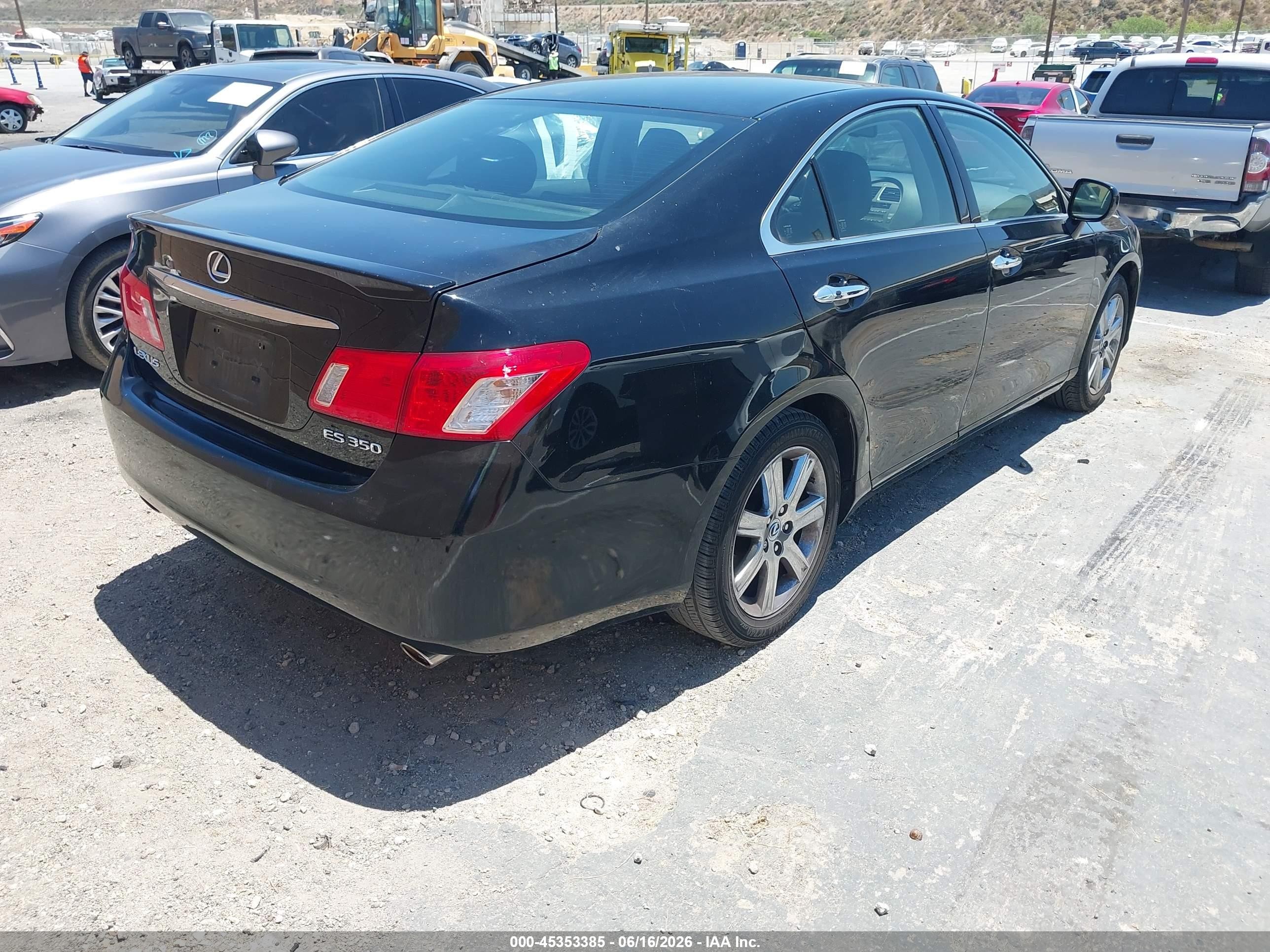 2007 Lexus Es 350   Черный vin: JTHBJ46G472151762