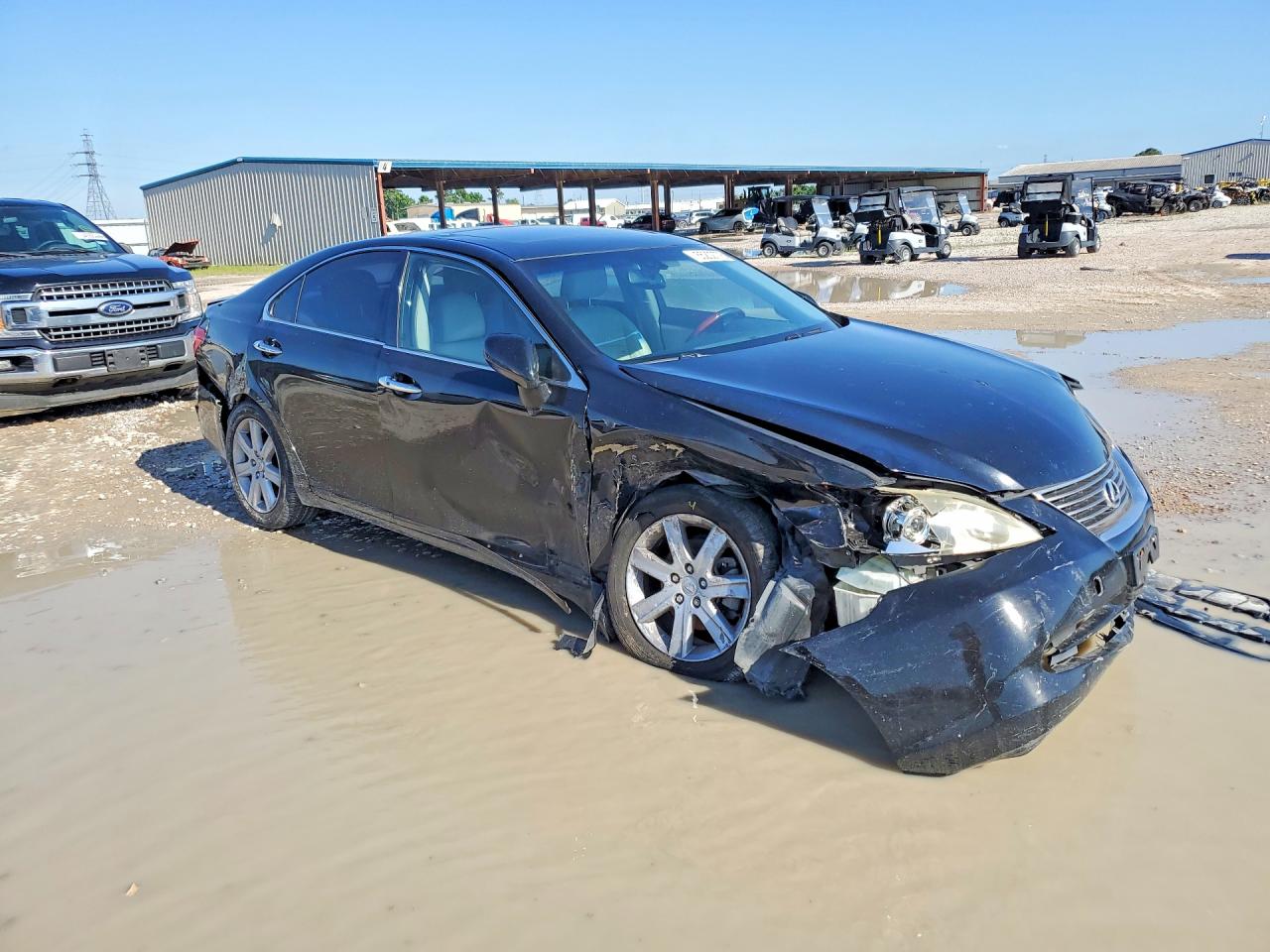 2008 Lexus Es 350 Black vin: JTHBJ46G482162634