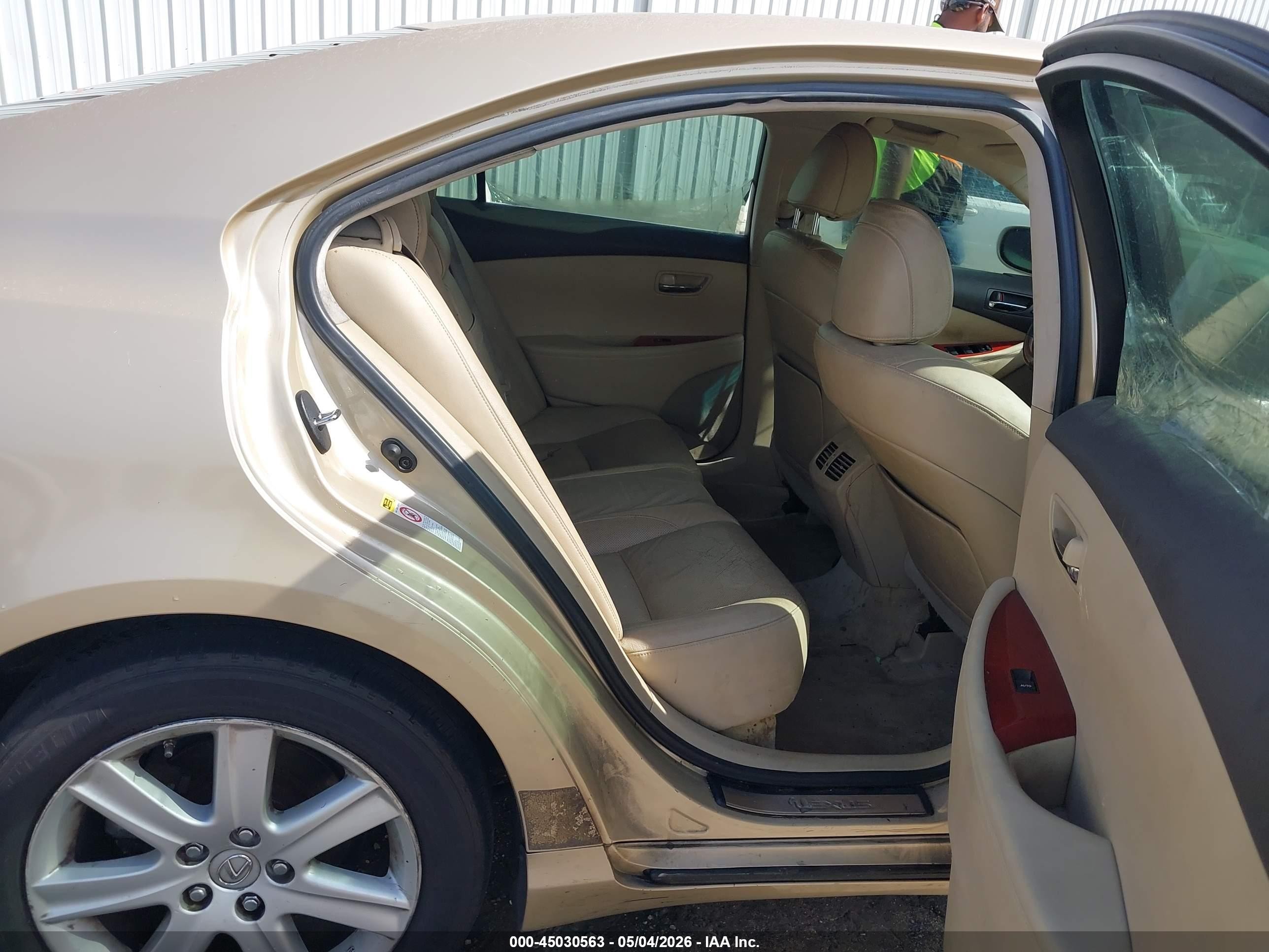 2008 Lexus Es 350   Gold vin: JTHBJ46G482167249