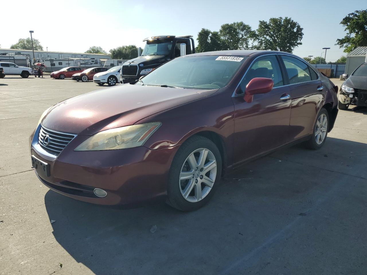 2008 Lexus Es 350 Burgundy vin: JTHBJ46G482167400
