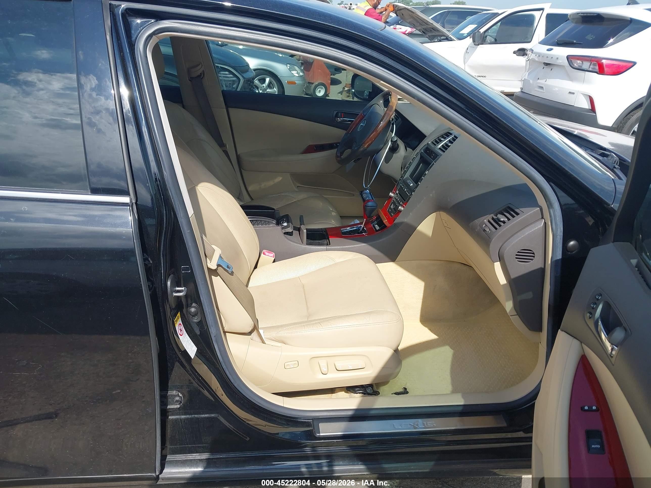 2008 Lexus Es 350   Black vin: JTHBJ46G482174458