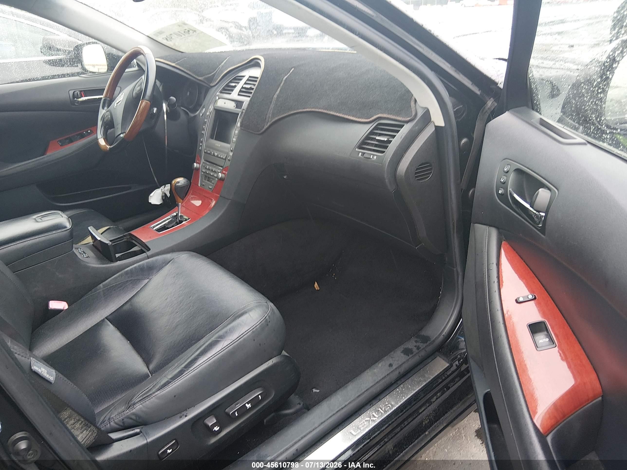 2008 Lexus Es 350   Black vin: JTHBJ46G482181734