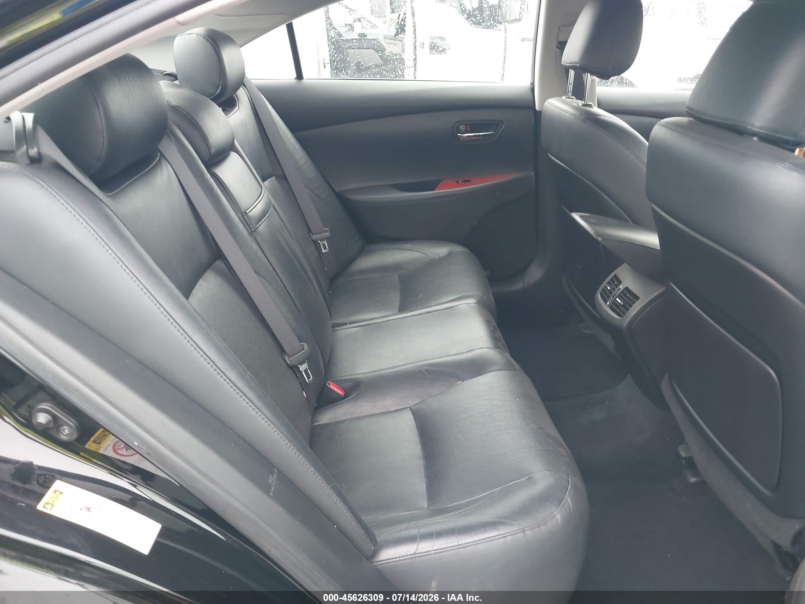 2008 Lexus Es 350   Black vin: JTHBJ46G482184195