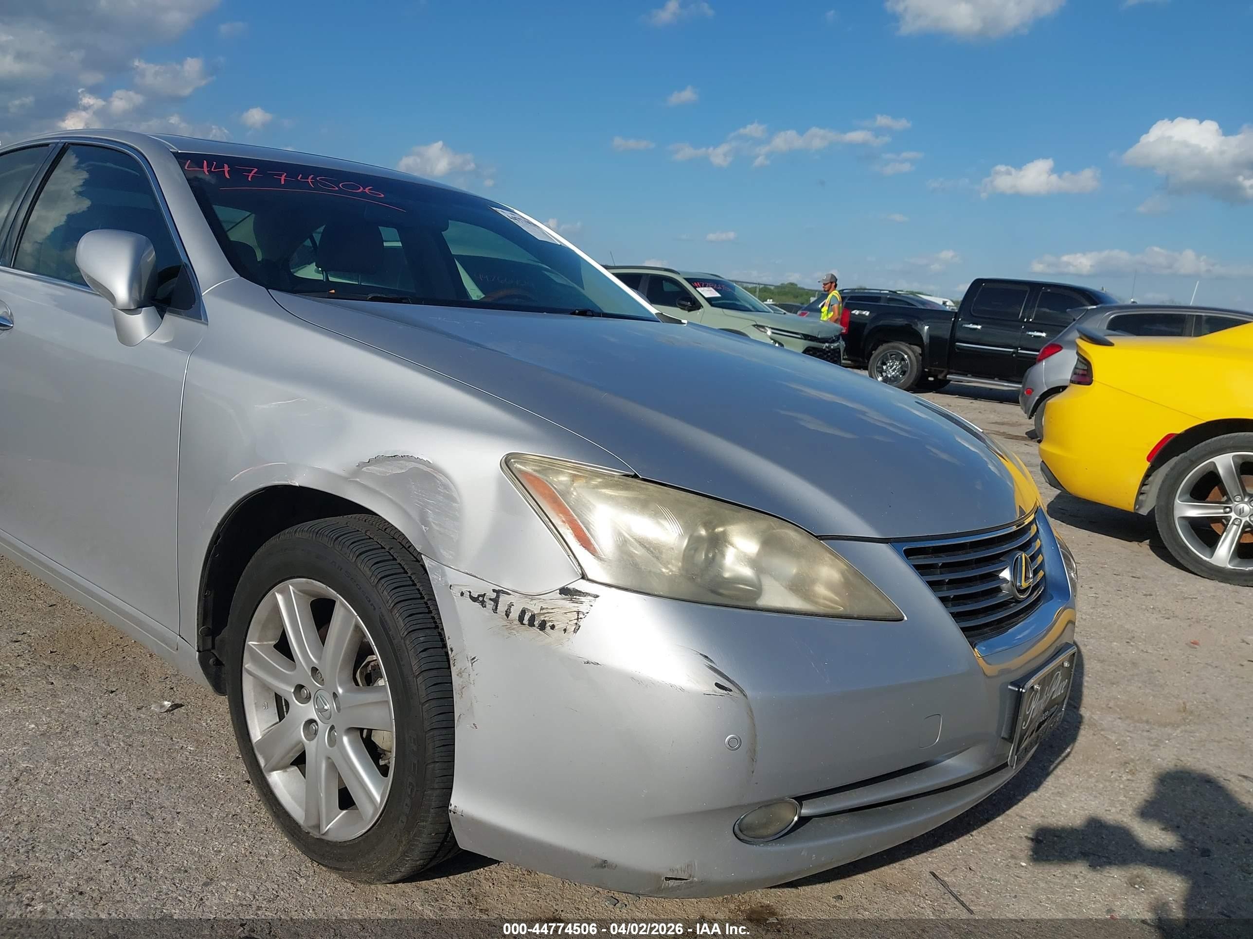2008 Lexus Es 350 Silver vin: JTHBJ46G482184388