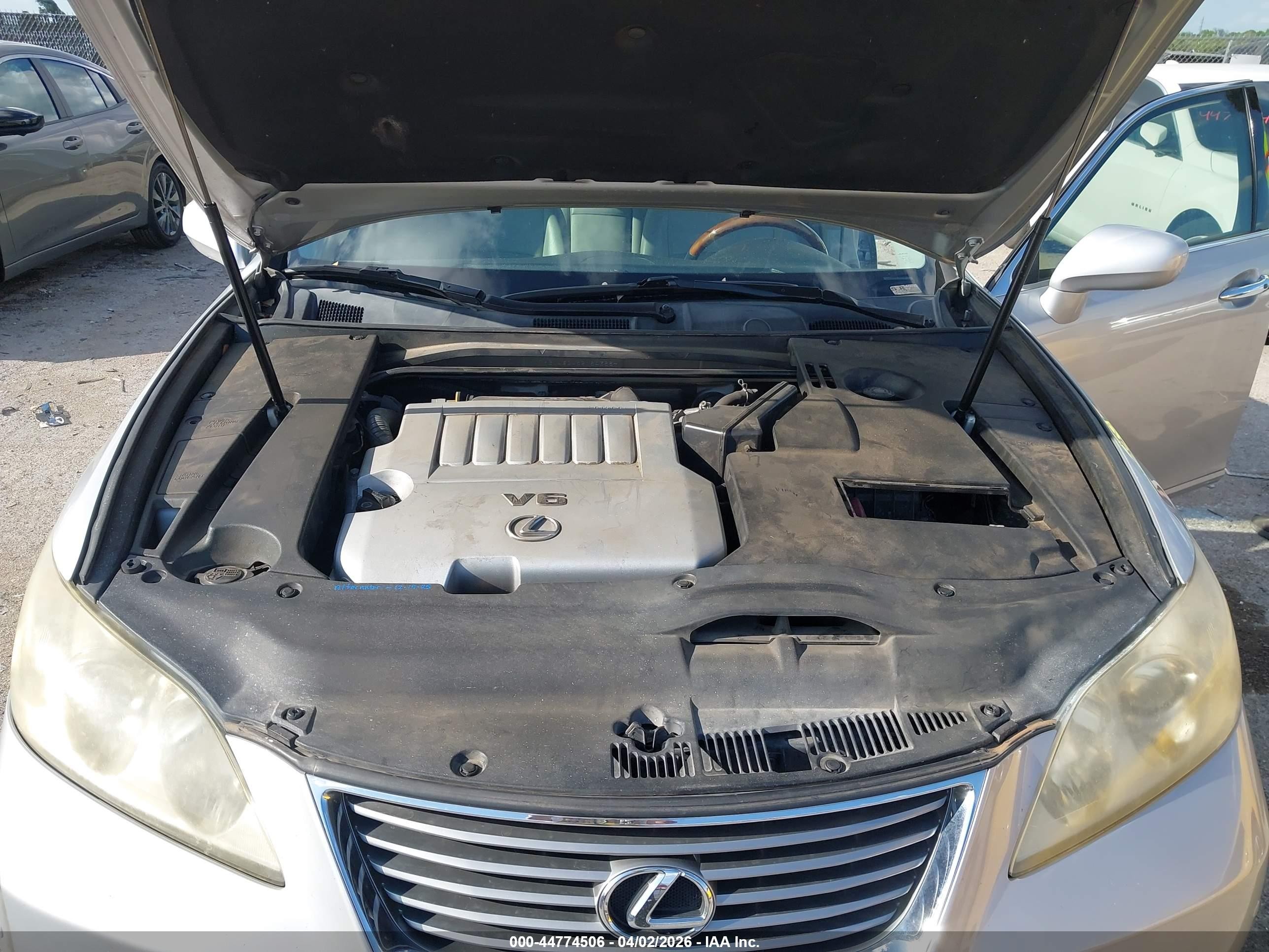 2008 Lexus Es 350 Silver vin: JTHBJ46G482184388