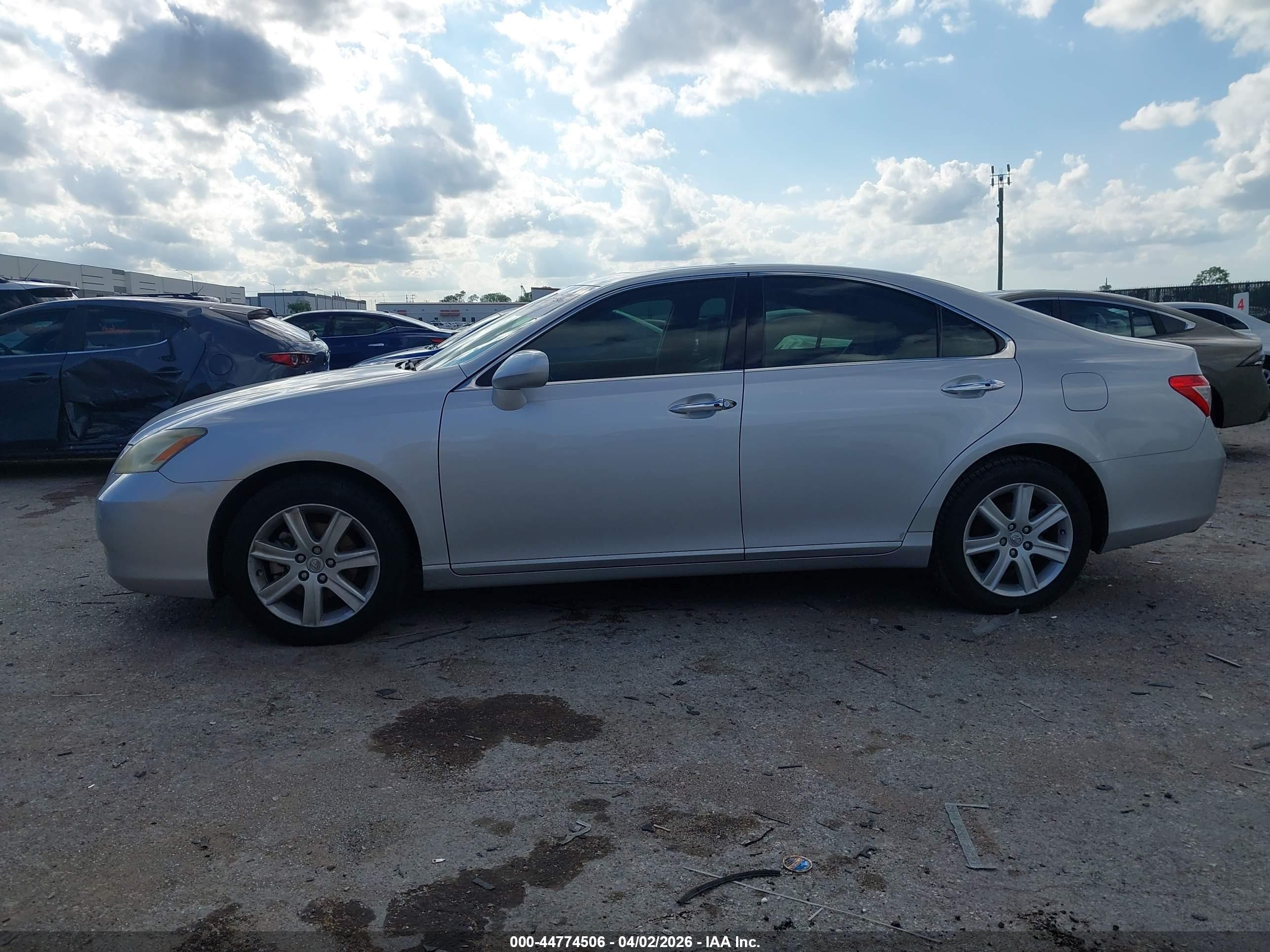2008 Lexus Es 350 Silver vin: JTHBJ46G482184388
