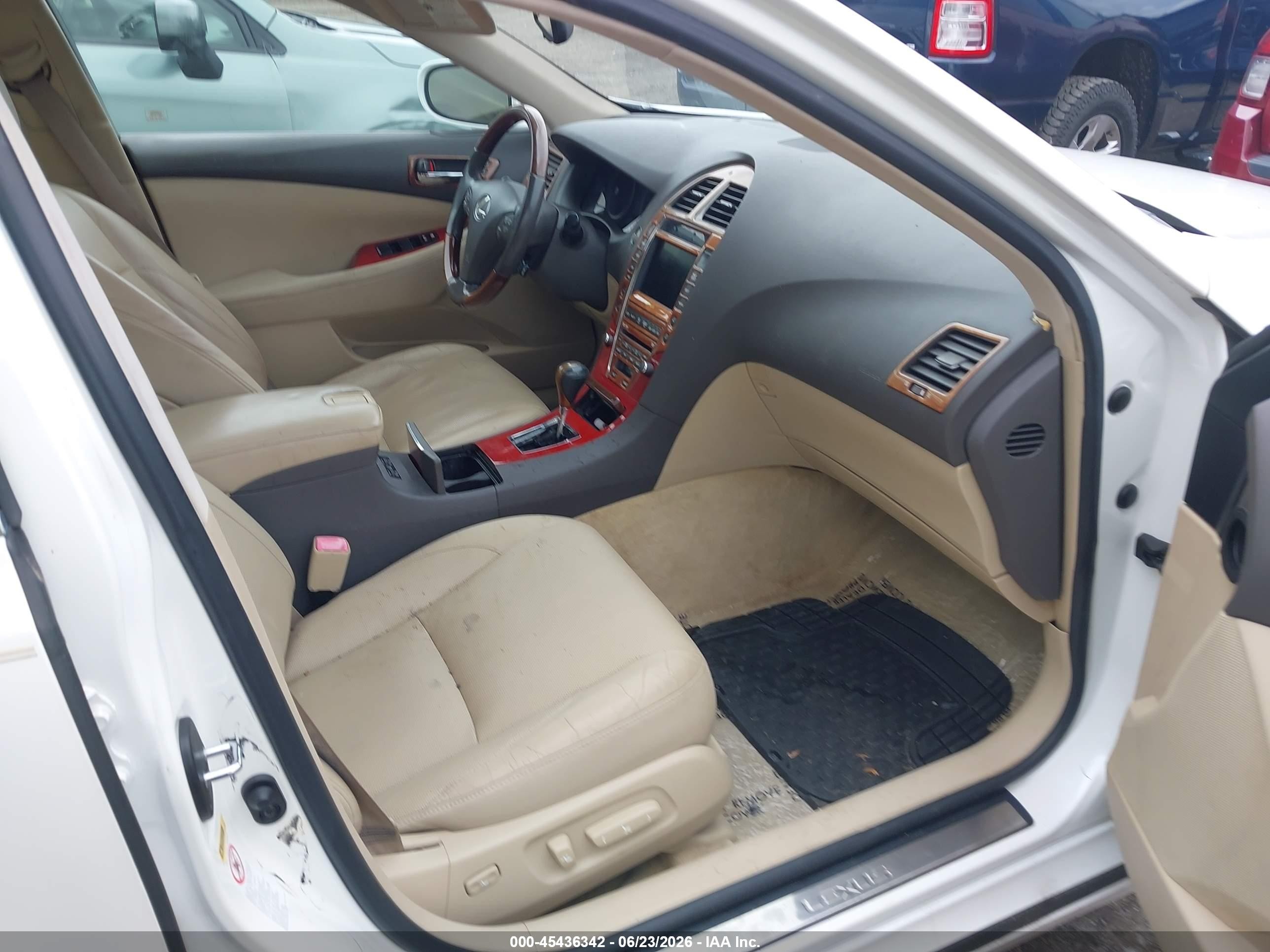 2008 Lexus Es 350   White vin: JTHBJ46G482191194